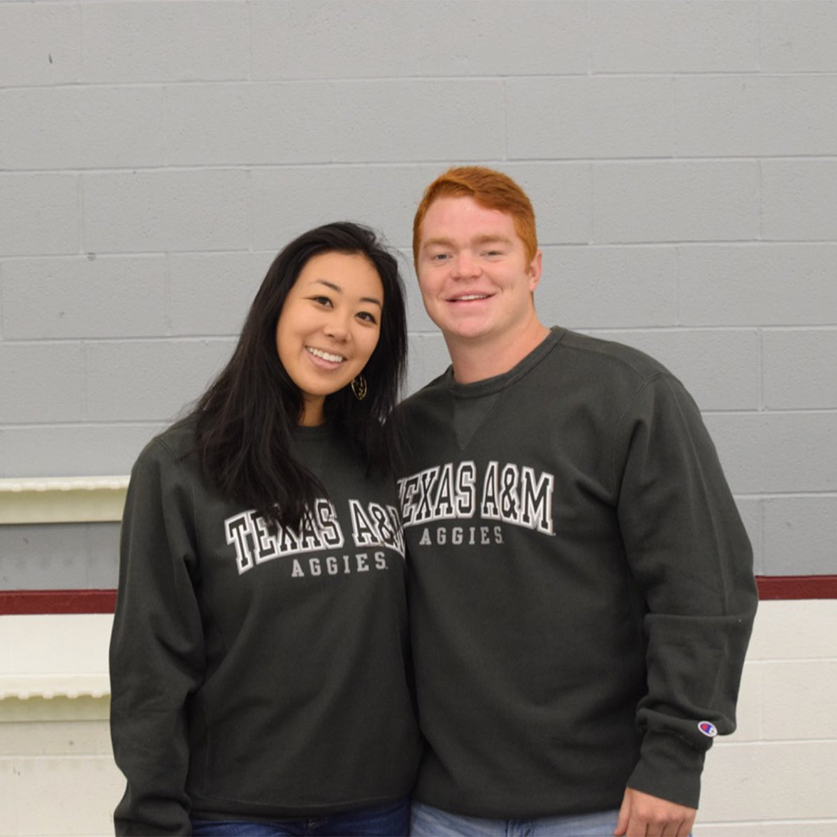 Texas A&M Champion Reverse Weave Vintage Wash Crew