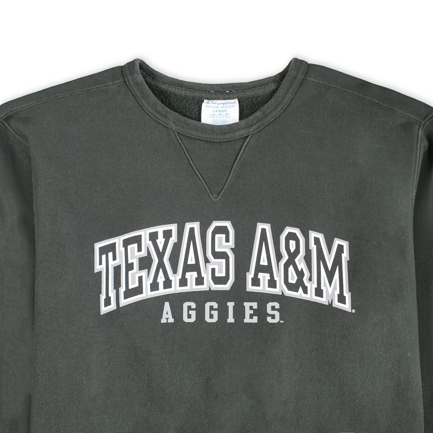Texas A&M Champion Reverse Weave Vintage Wash Crew