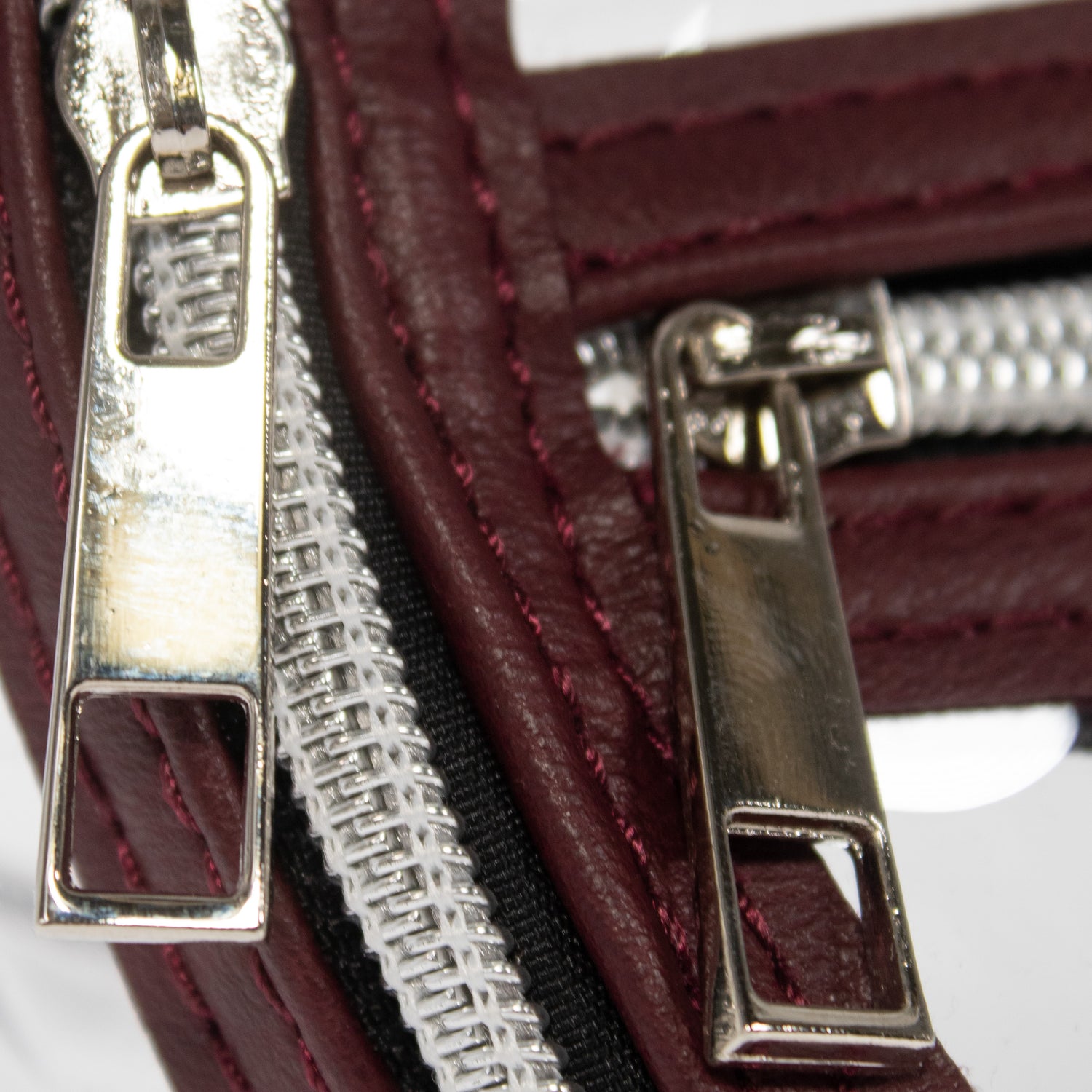 Clear Fanny Pack with Maroon Straps