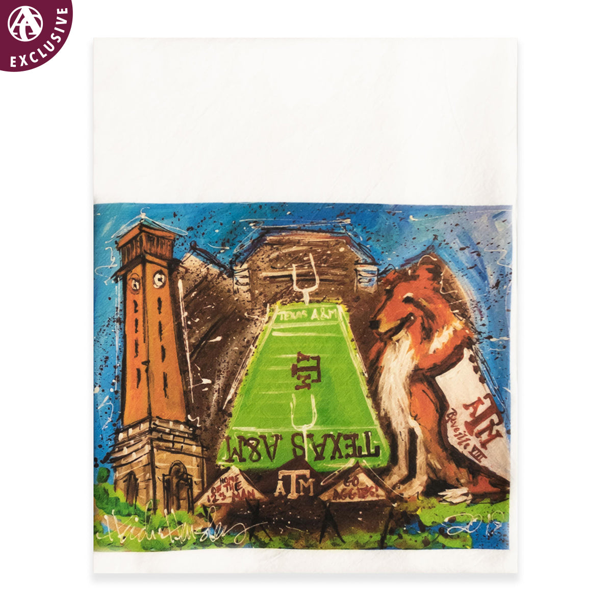 Texas A&M Heidi Hensley Tea Towel