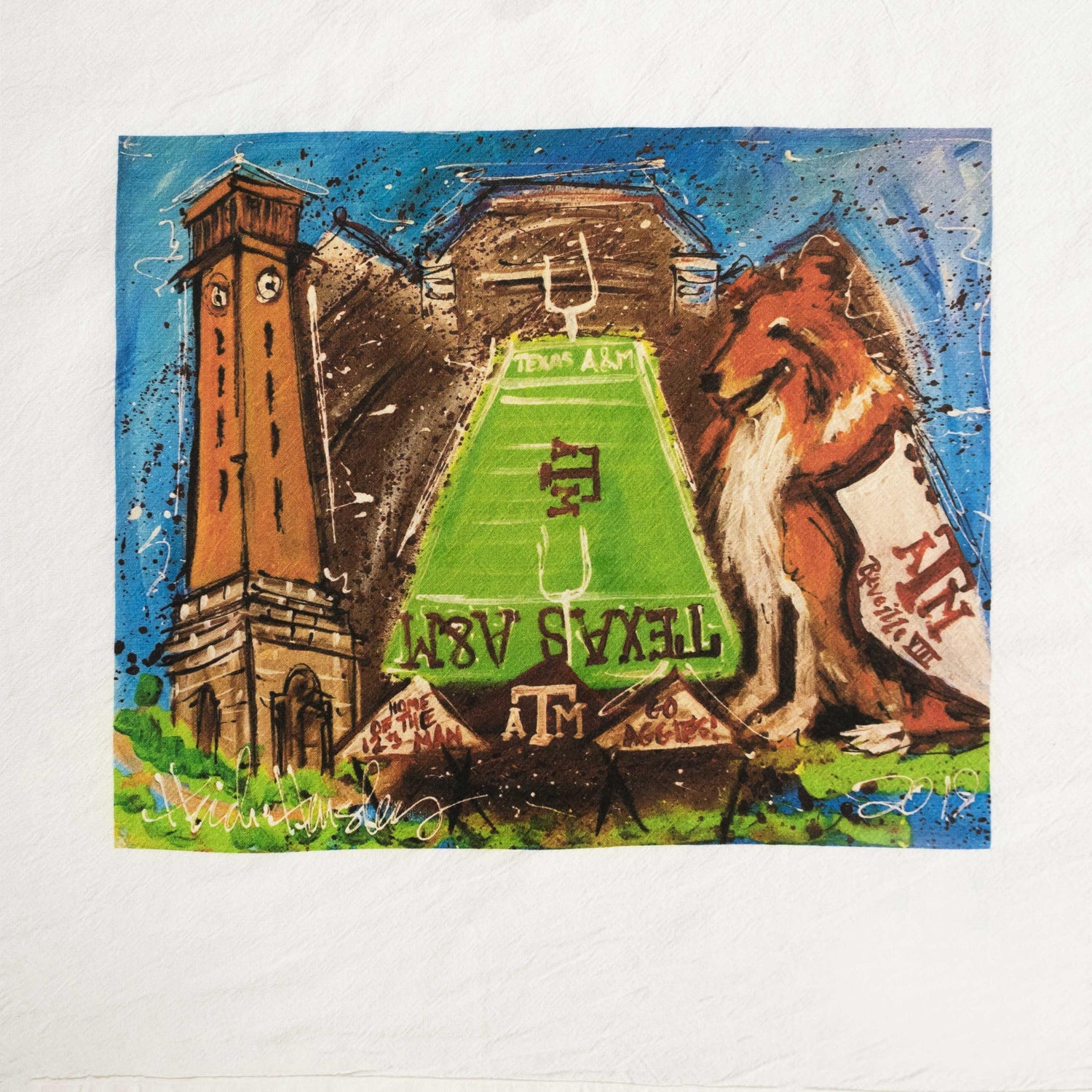 Texas A&M Heidi Hensley Tea Towel