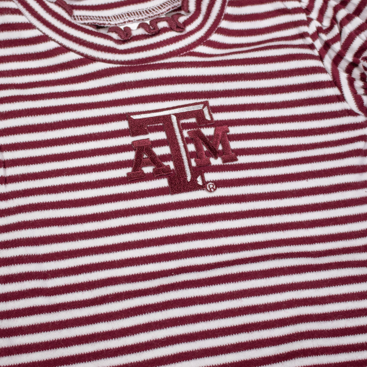 Texas A&M Striped Bubble Onesie