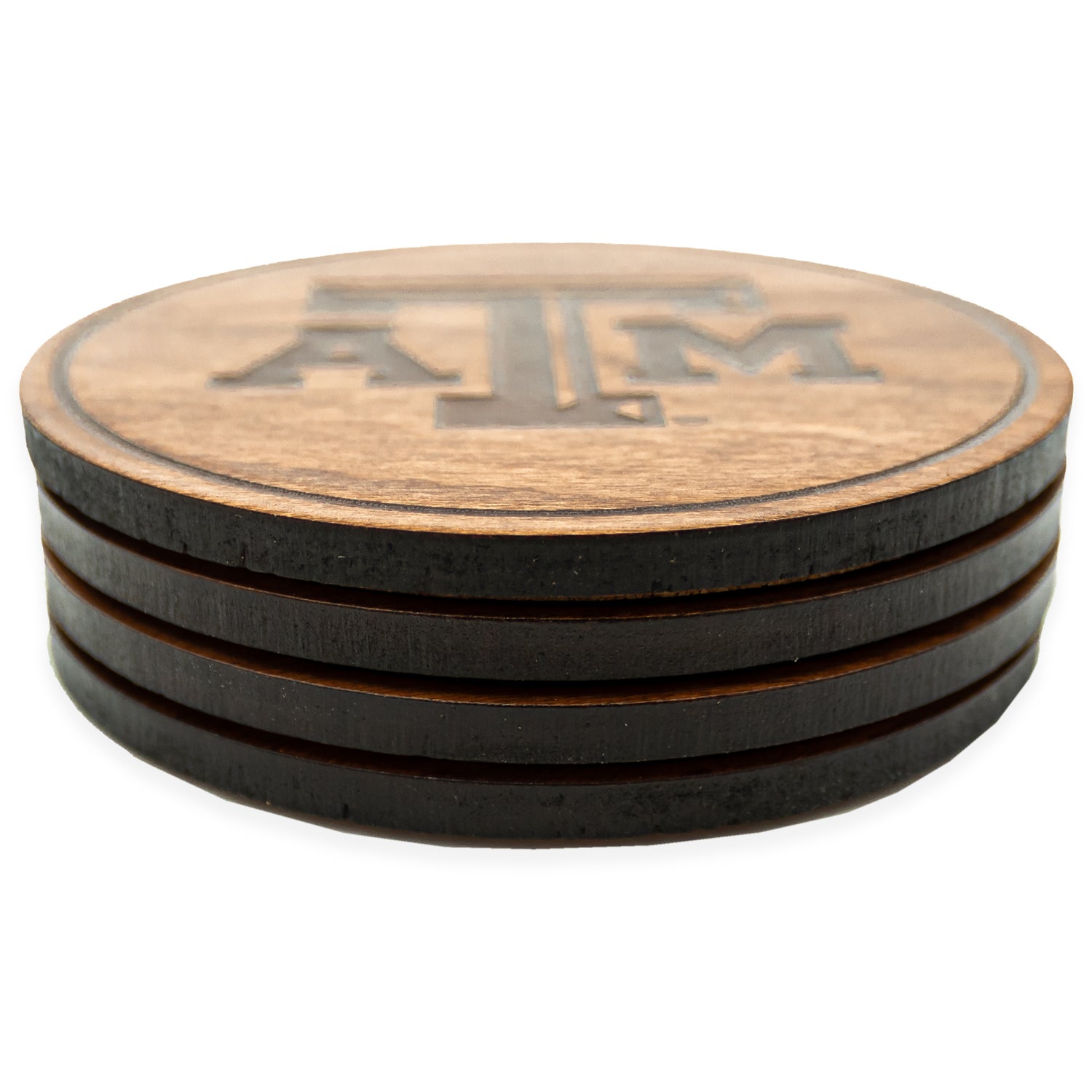Texas A&M Beveled Logo Coasters