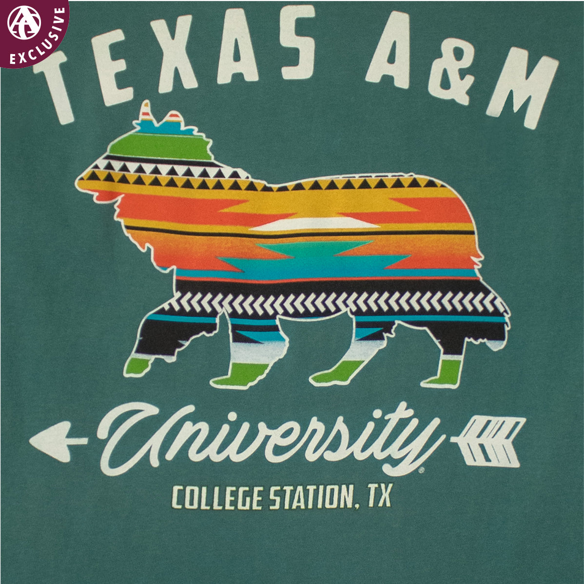 Texas A&M Aggies Aztec Reveille T-Shirt