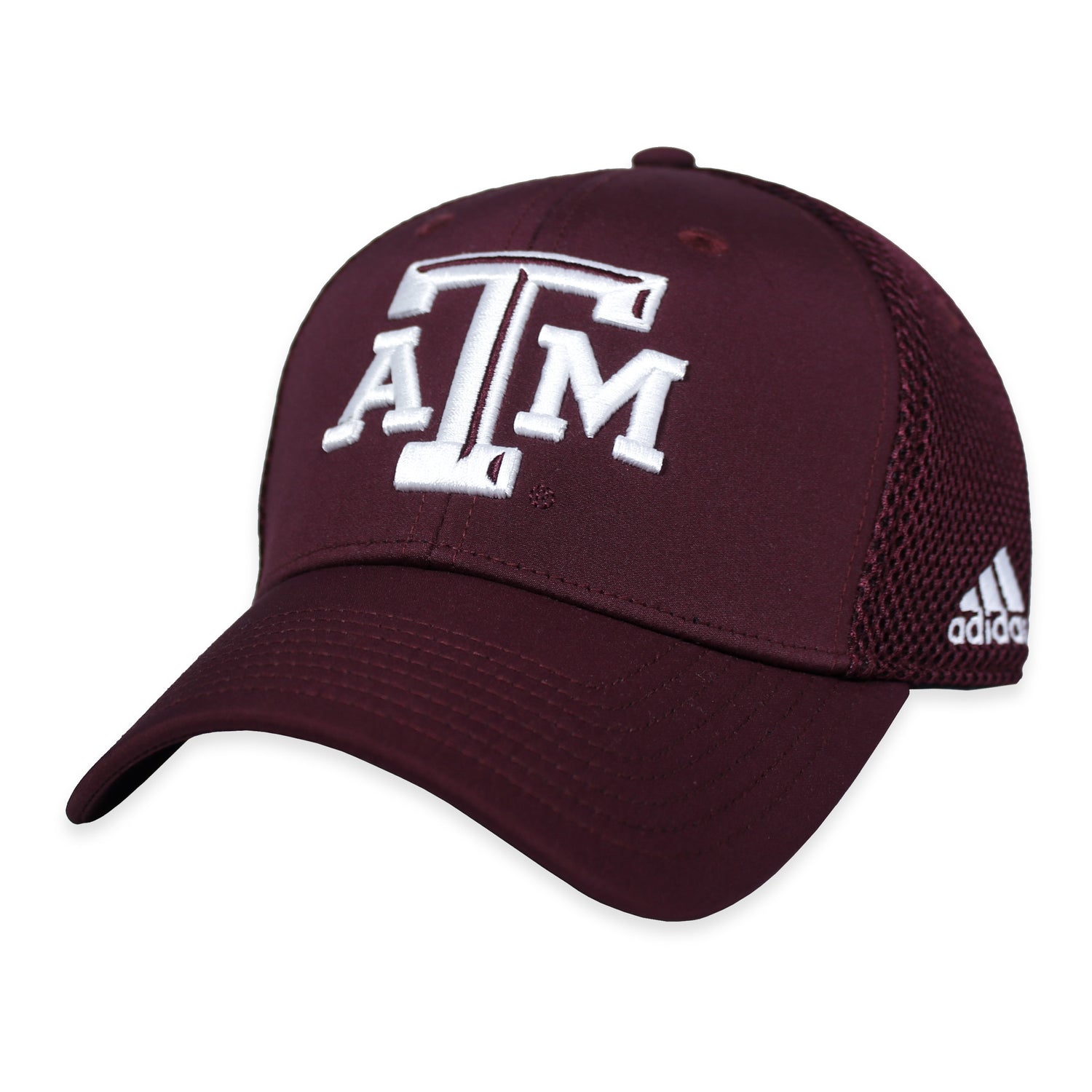 Texas A&M Coach Structured Adj Mesh Back Block Atm