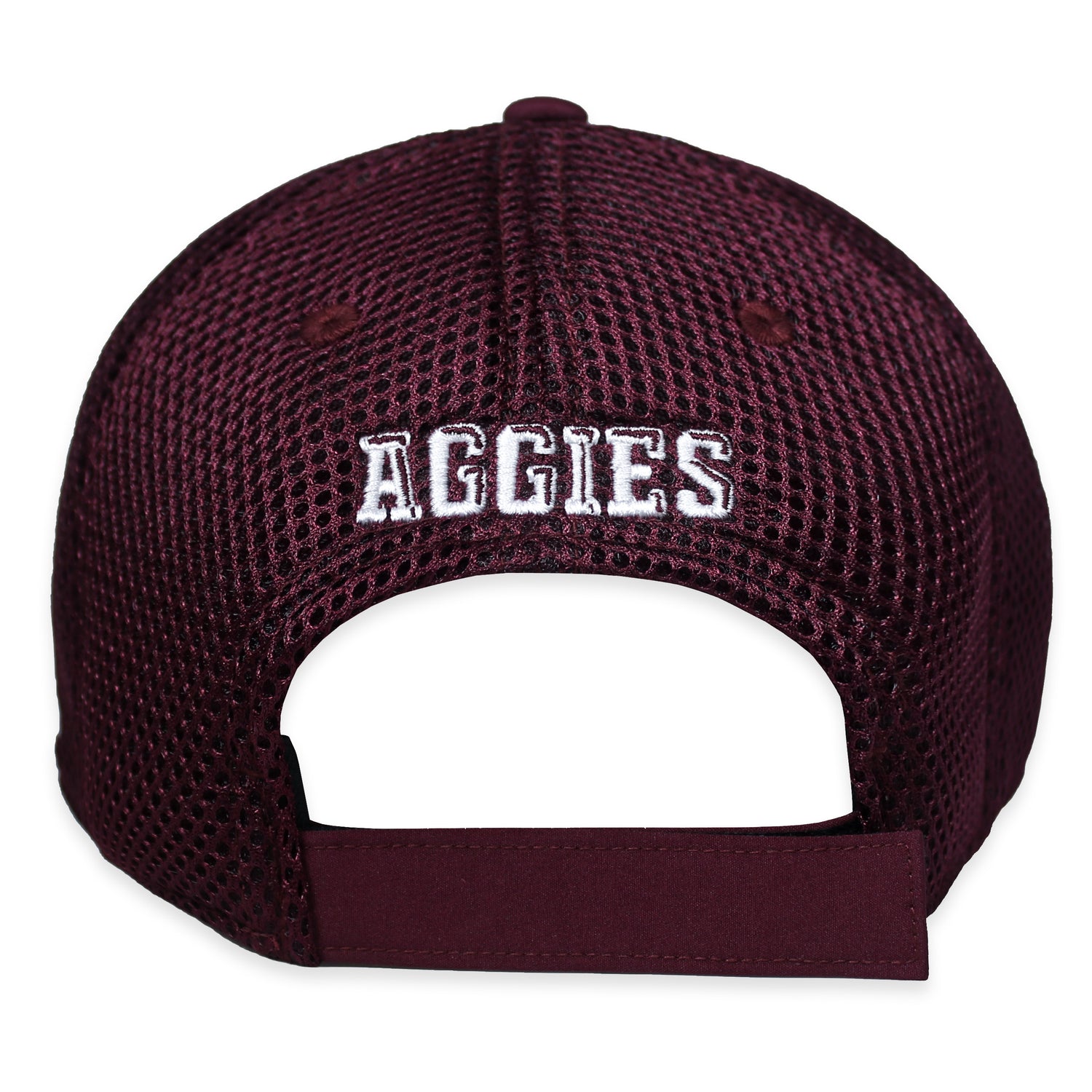 Texas A&M Coach Structured Adj Mesh Back Block Atm