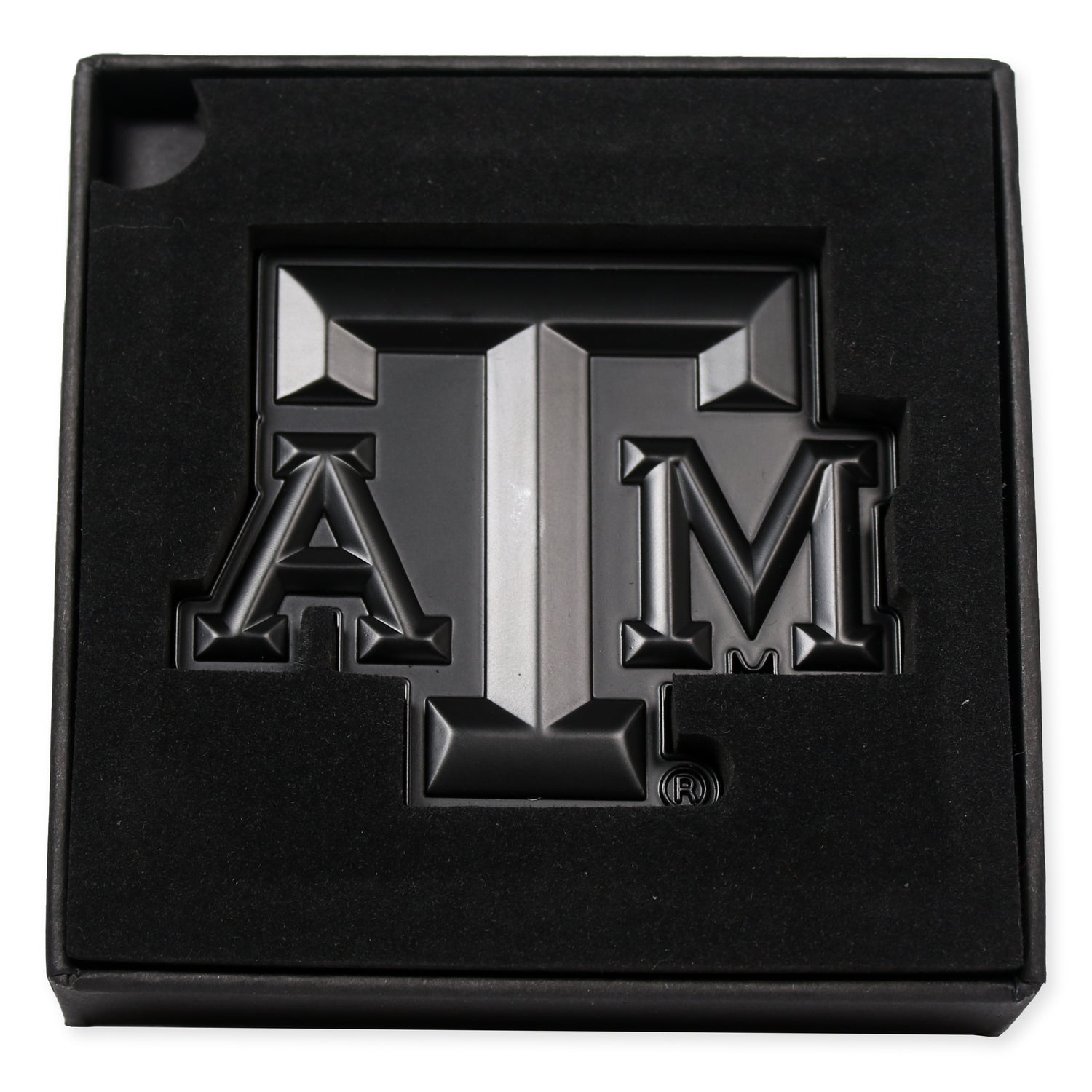 Texas A&M Matte Black Block Emblem