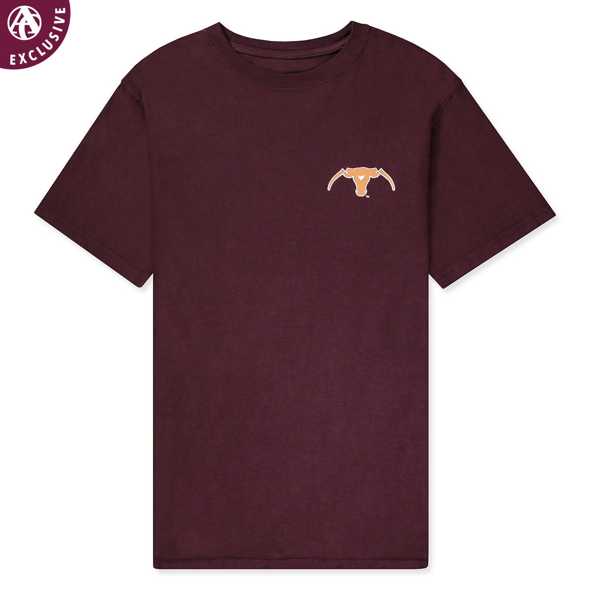 Saw Varsity's Horns Off Short Maroon T-Shirt