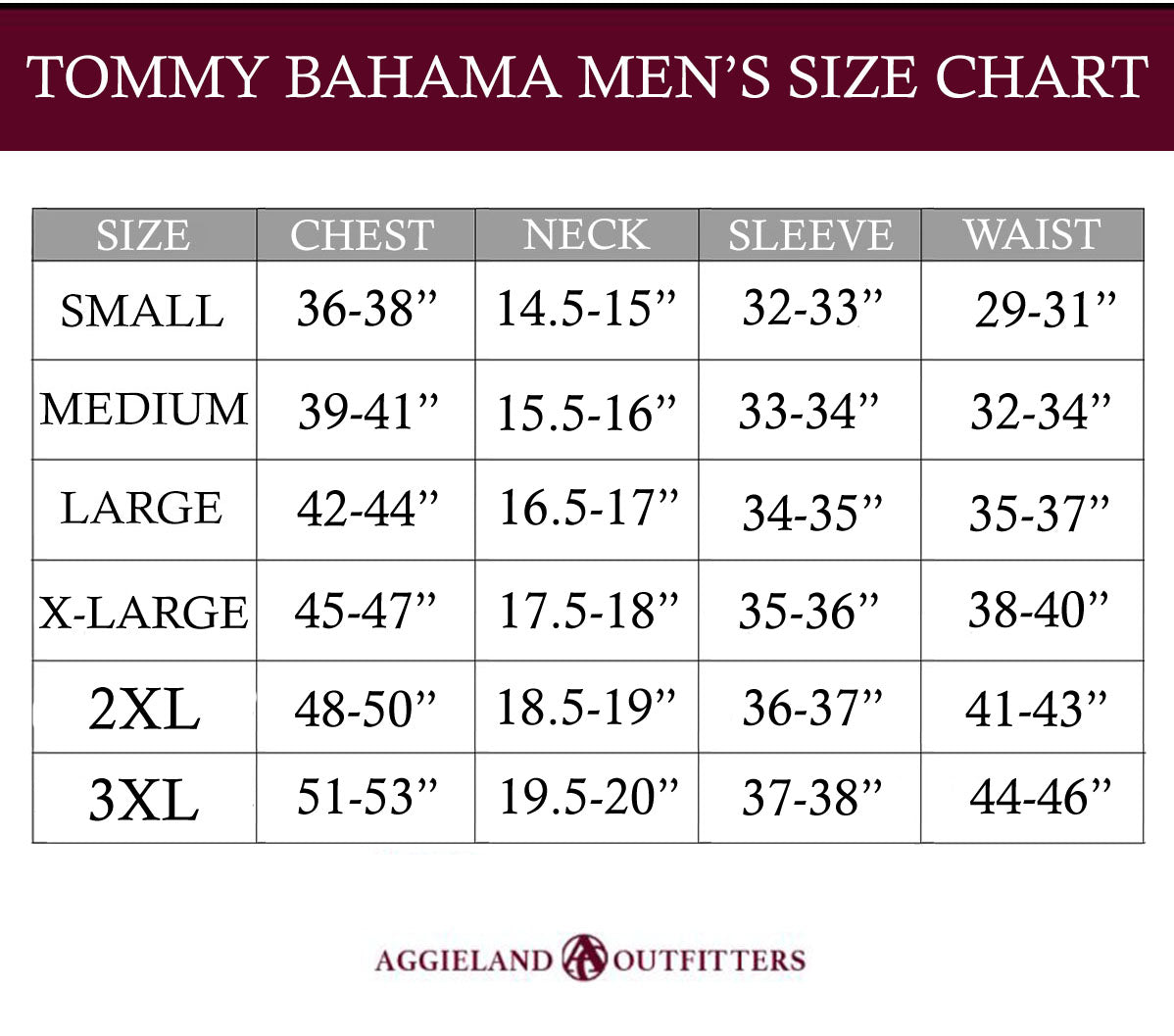 Tommy bahama hat size chart Clearance
