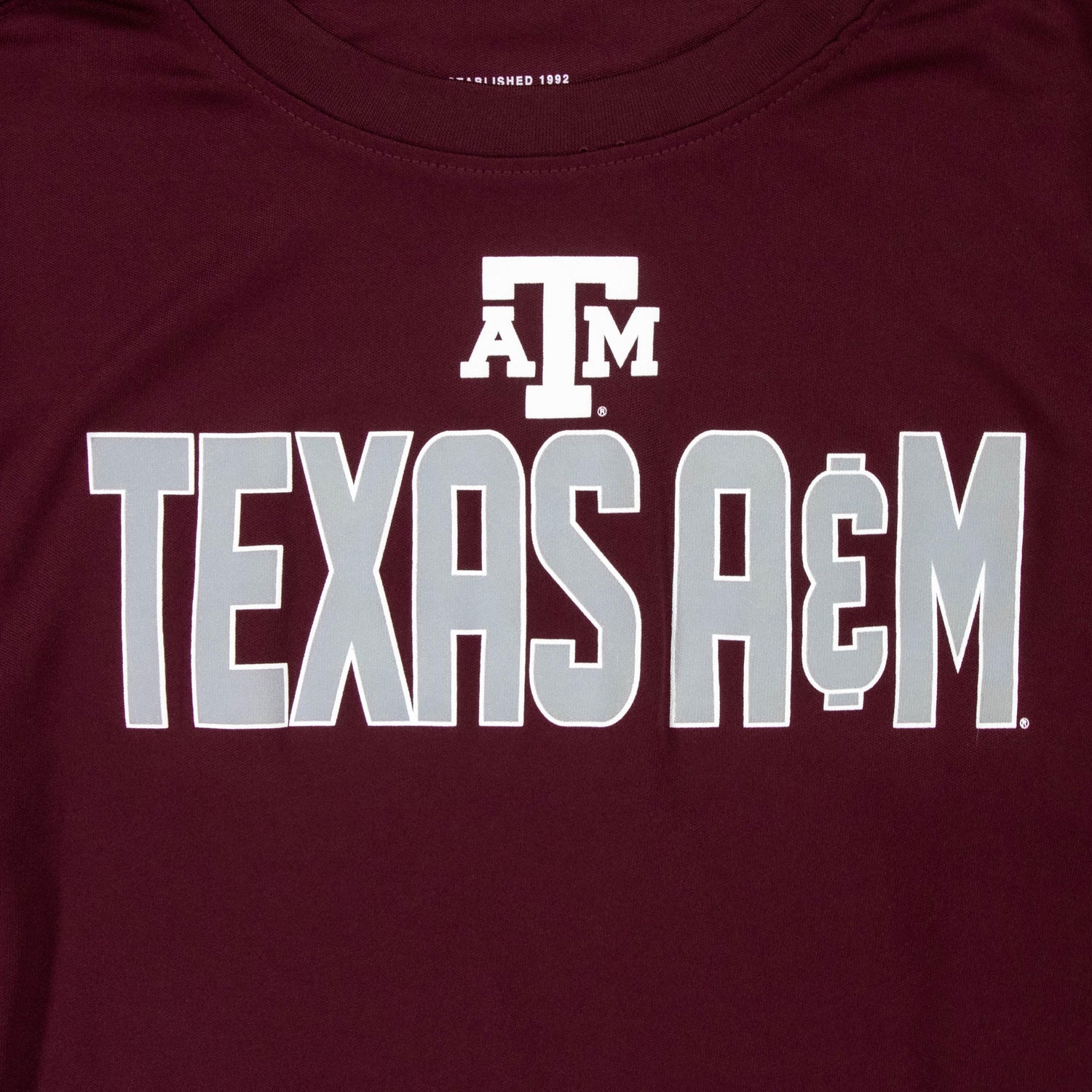 Texas A&M Youth Colosseum Short Sleeve Aggies Polyester T-shirt