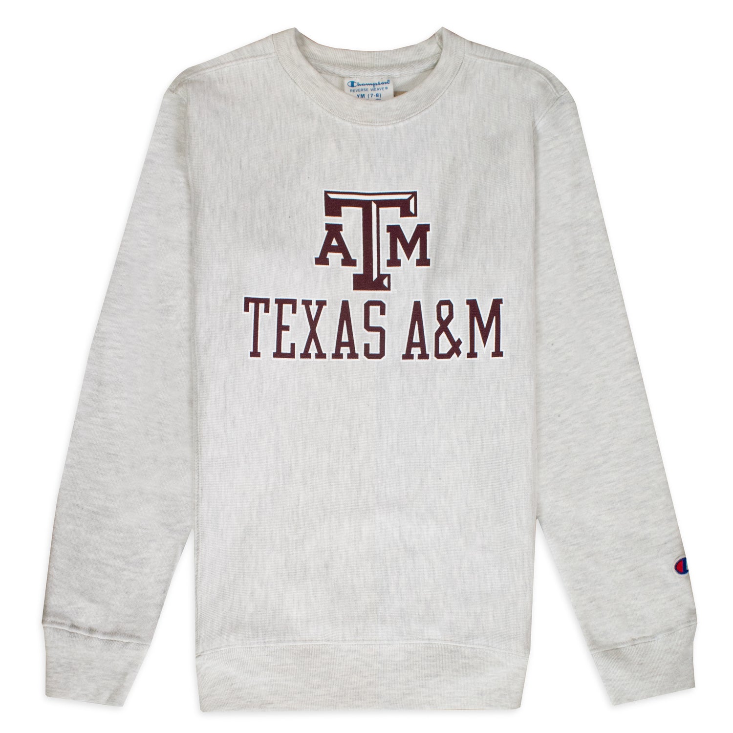 Texas A&M Champion Youth Reverse Weave Crew