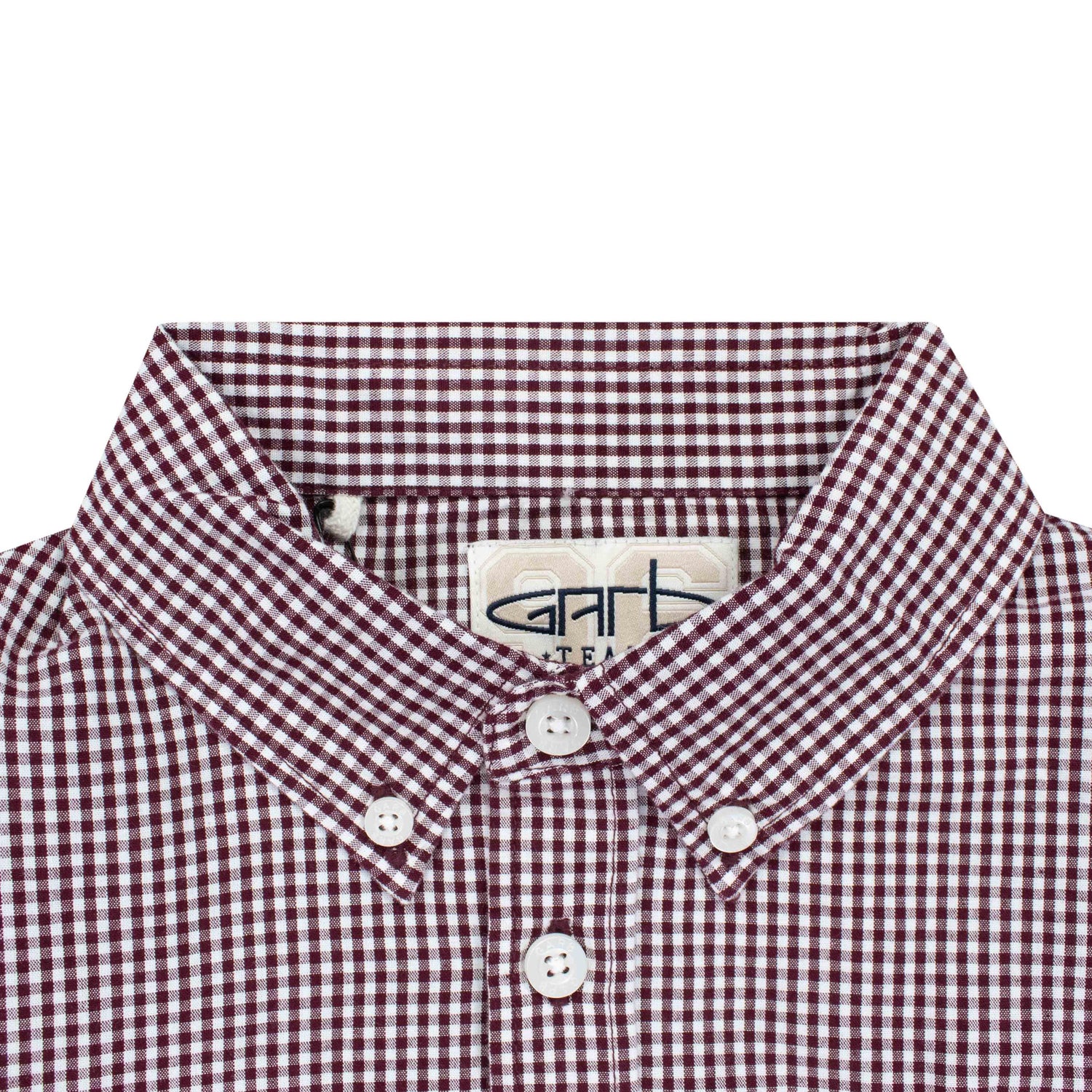 Texas A&M Garb Cole Youth Woven Gingham Button Down