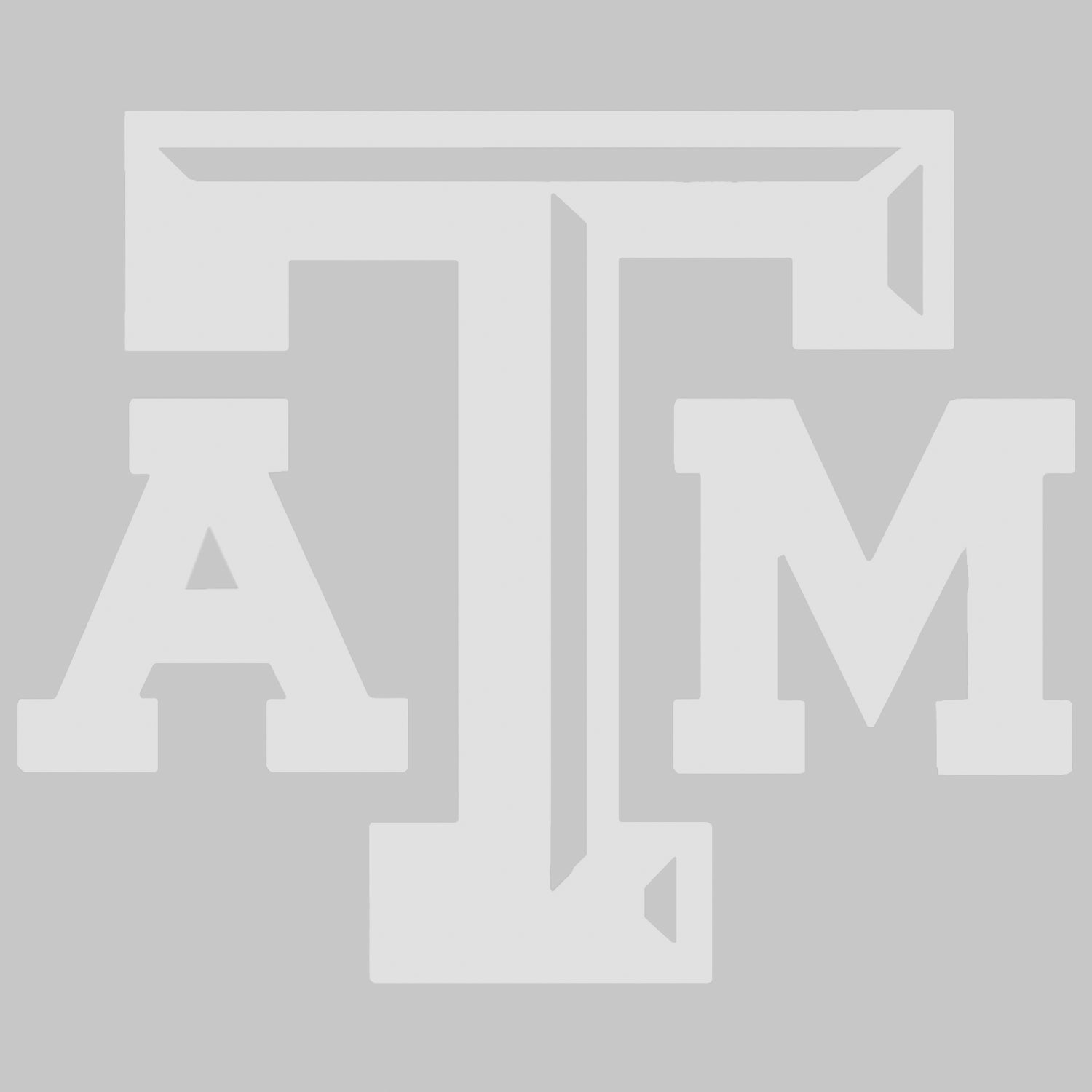 Texas A&M Frosted Glass Beveled ATM Decal