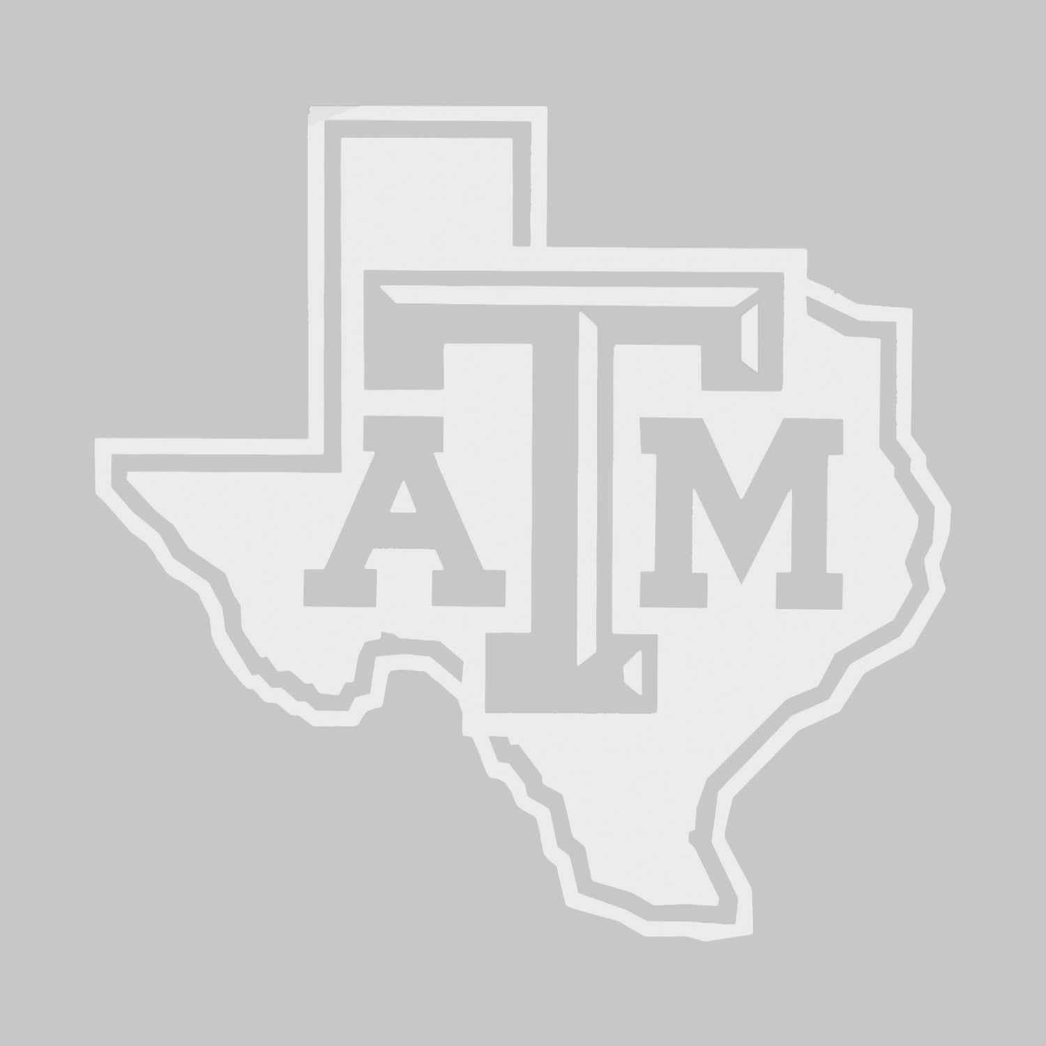 Texas A&M Lone Star Frosted Glass Decal