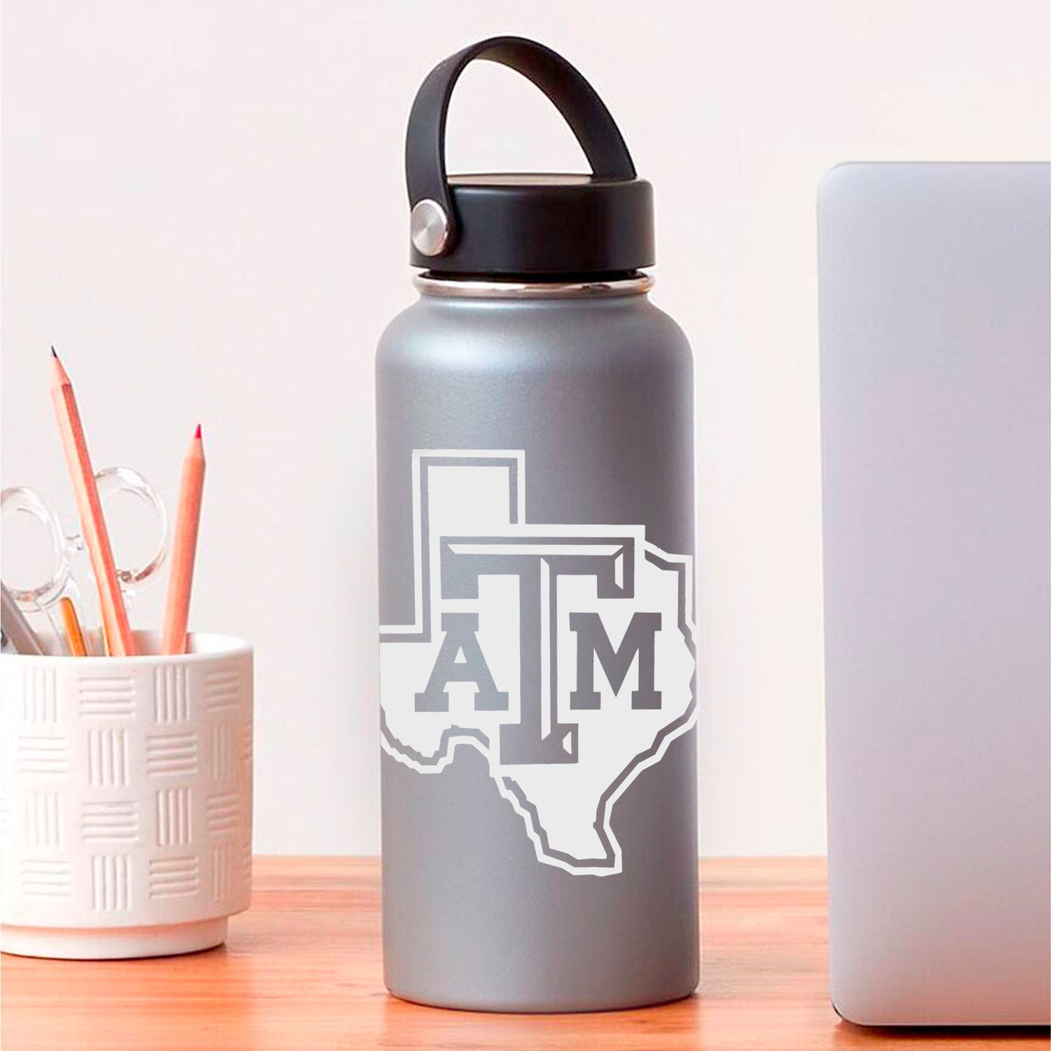 Texas A&M Lone Star Frosted Glass Decal