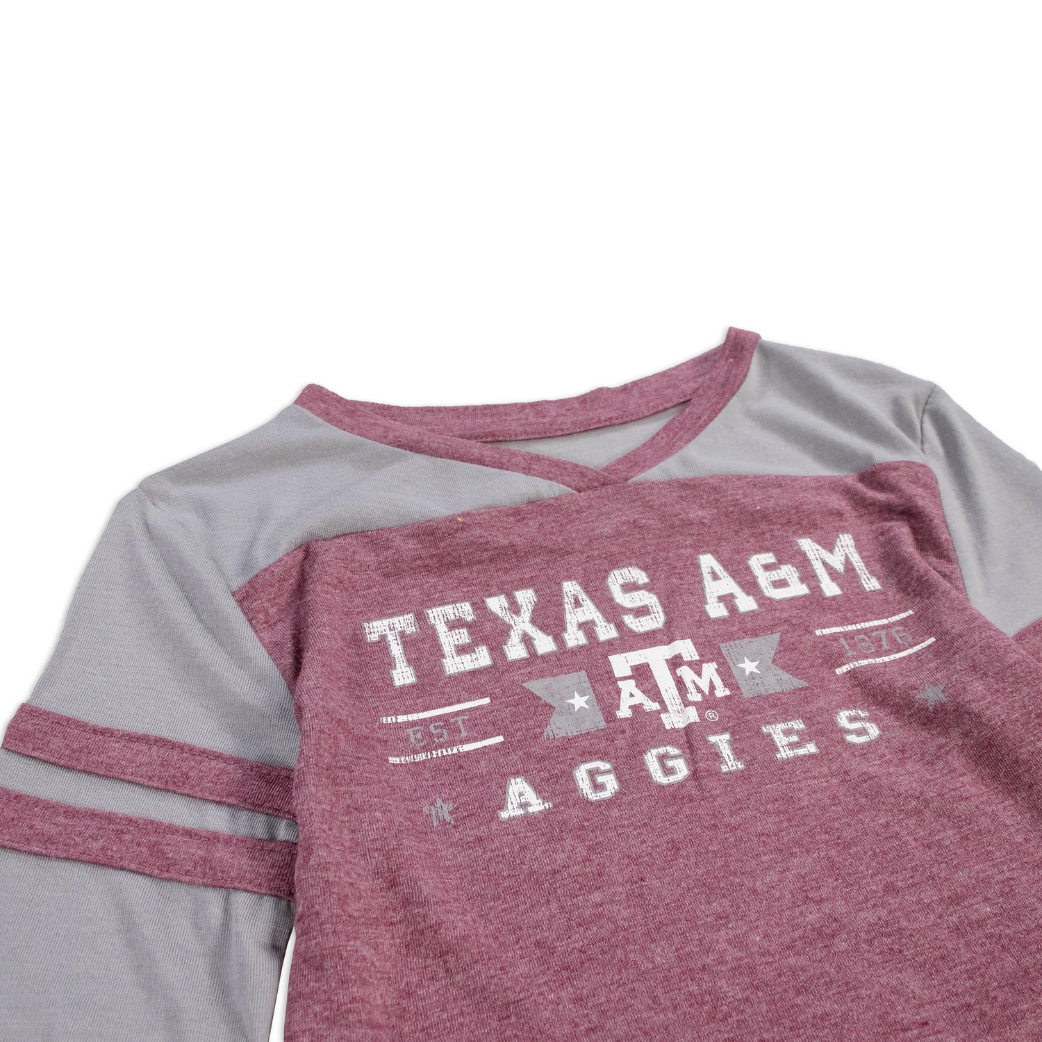 Texas A&M Colosseum Star Long Sleeve Girls Toddler Tee