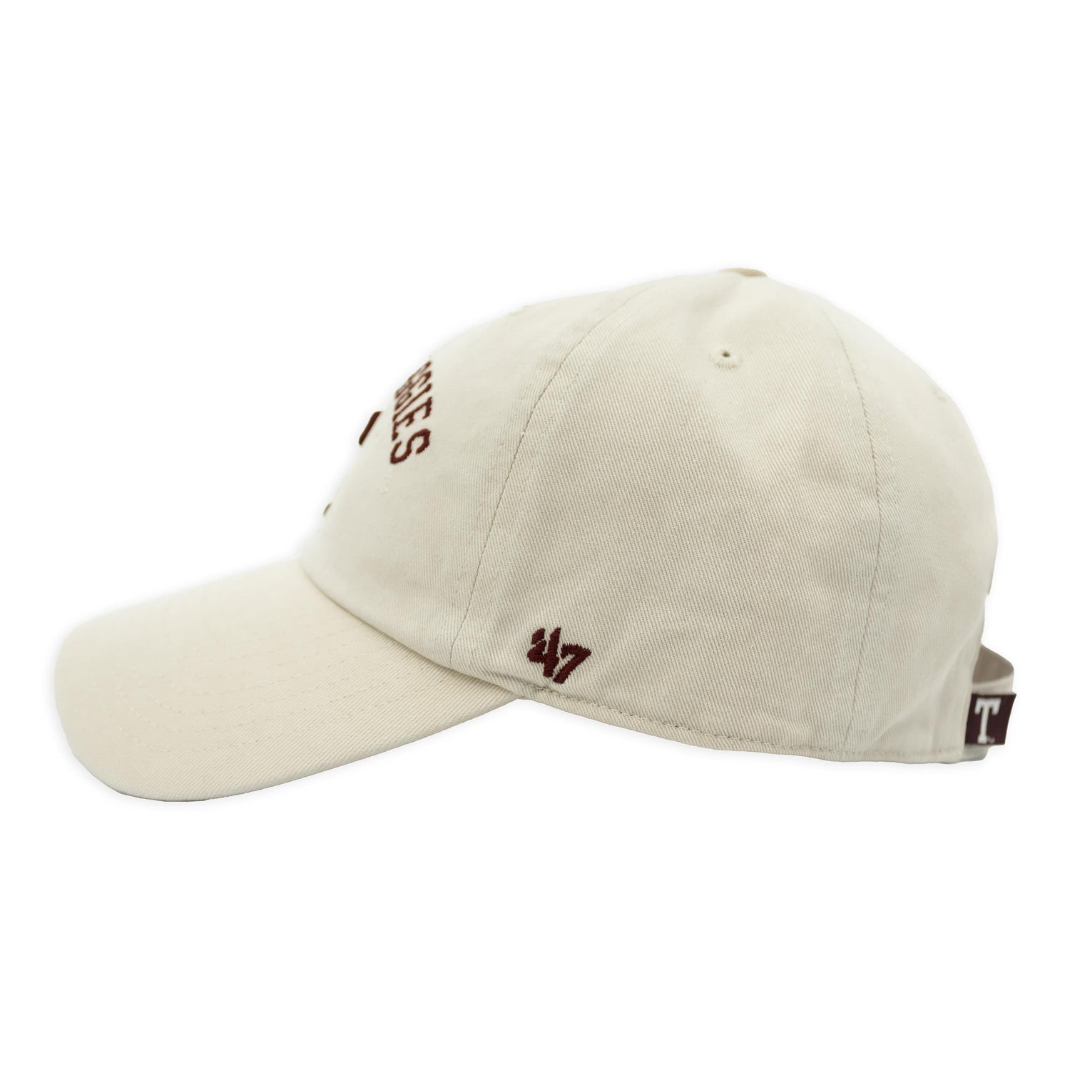 Texas A&M '47 Brand Natural Classic Arch Block T Clean Up Cap