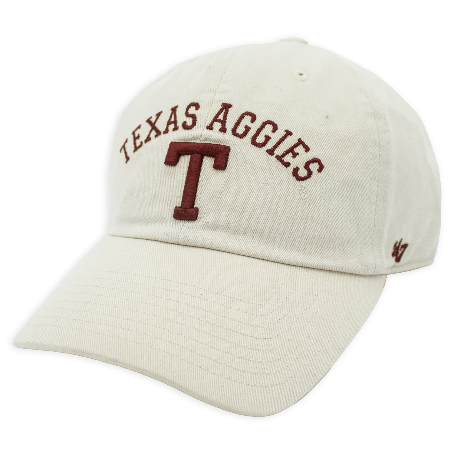 Texas A&M '47 Brand Natural Classic Arch Block T Clean Up Cap