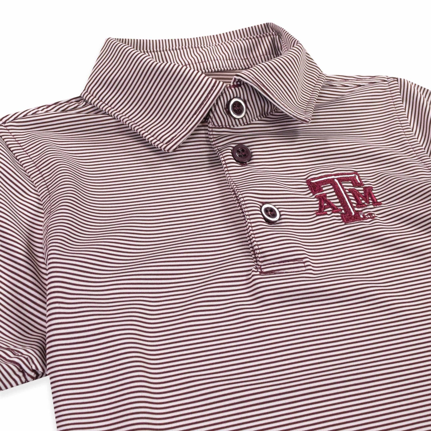 Texas A&M Toddler Micro Stripe Polo
