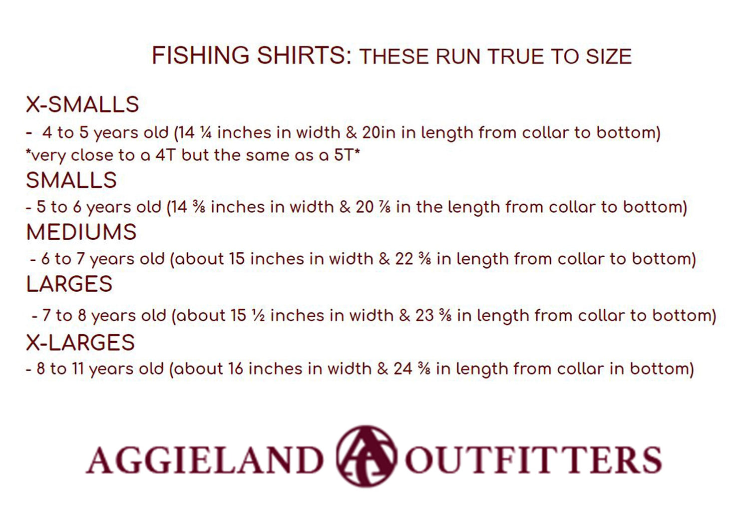 Texas A&M Maroon Youth Fishing Shirt
