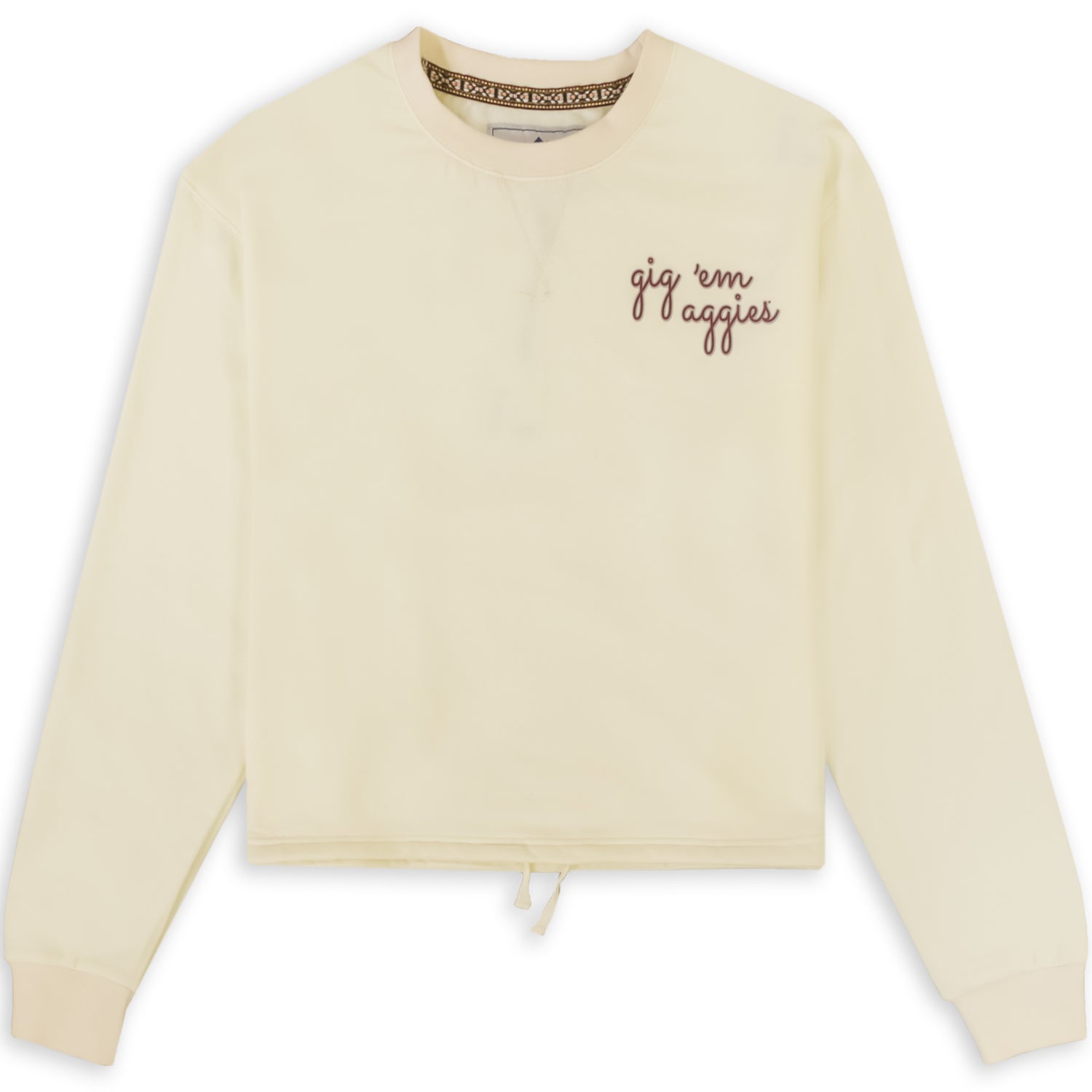 Texas A&M Fleece Crop Top