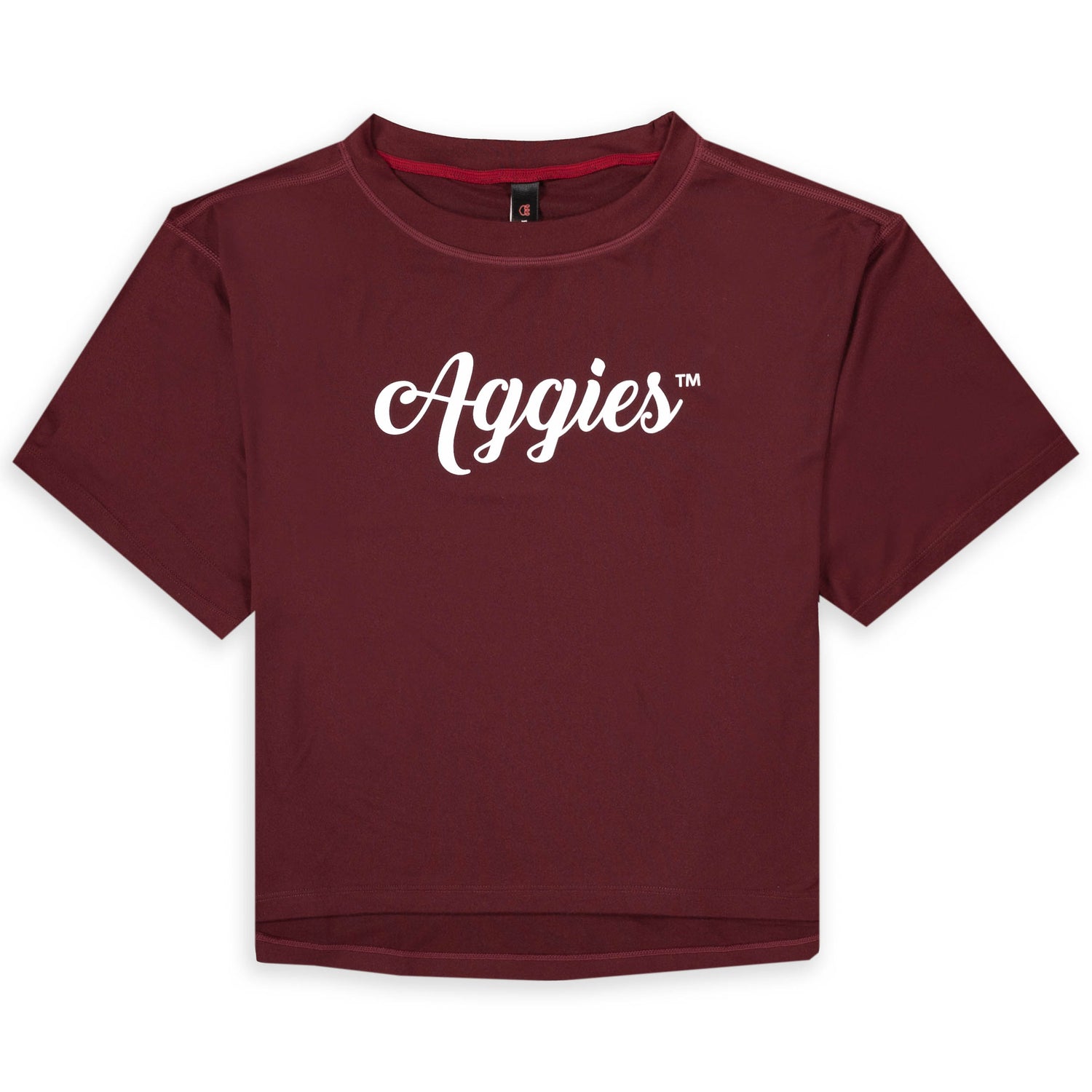 Texas A&M Aggies Kadyluxe Milky Silk Crop Tee