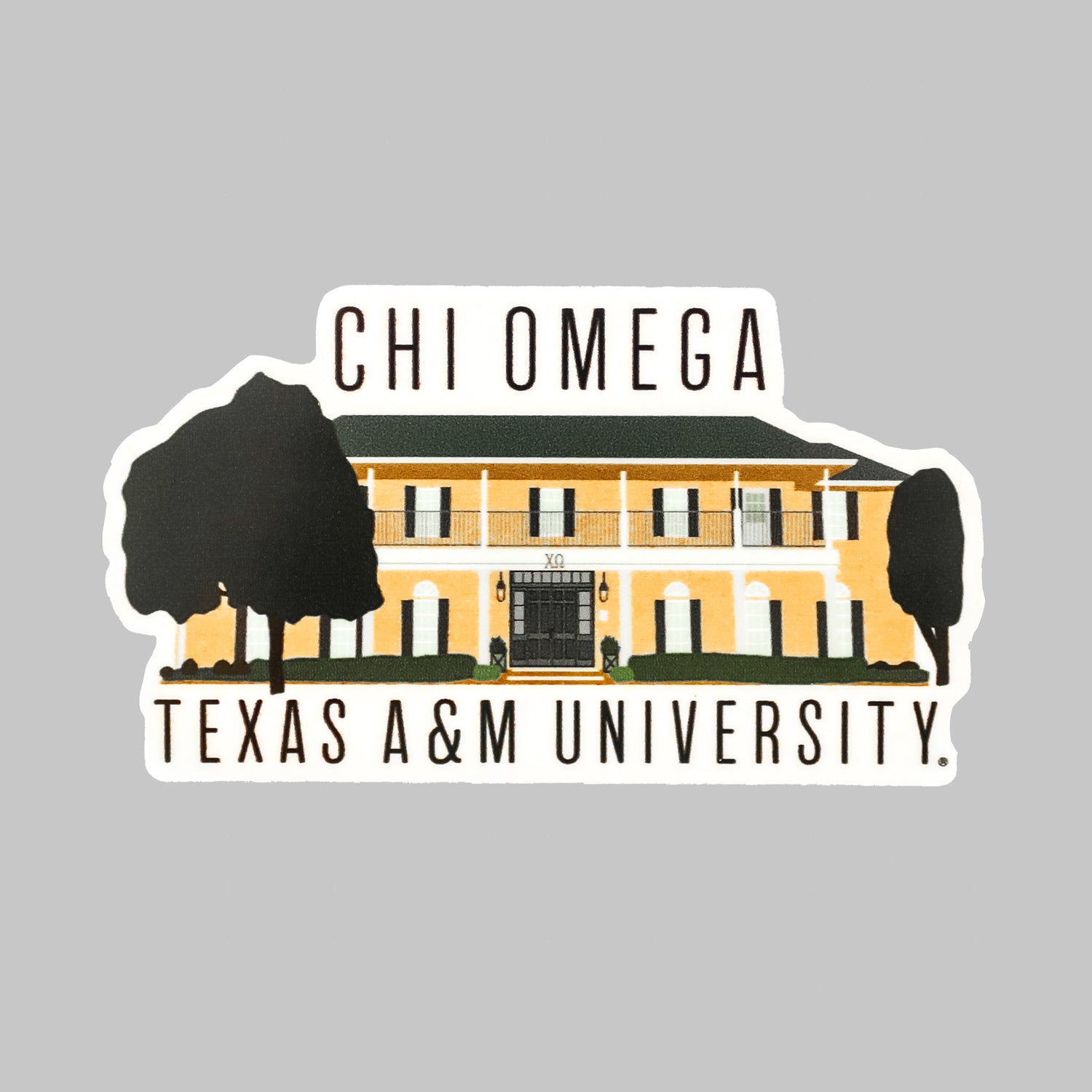 Texas A&M Chi Omega Dizzler Sticker