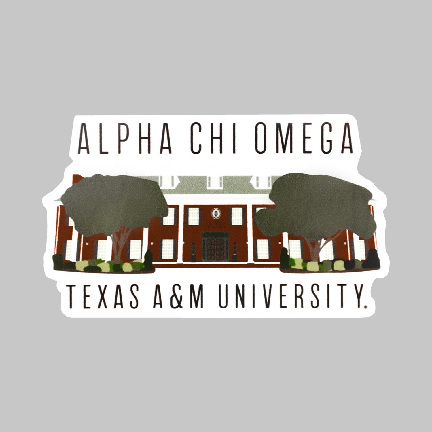 Texas A&M Alpha Chi Omega Dizzler Sticker