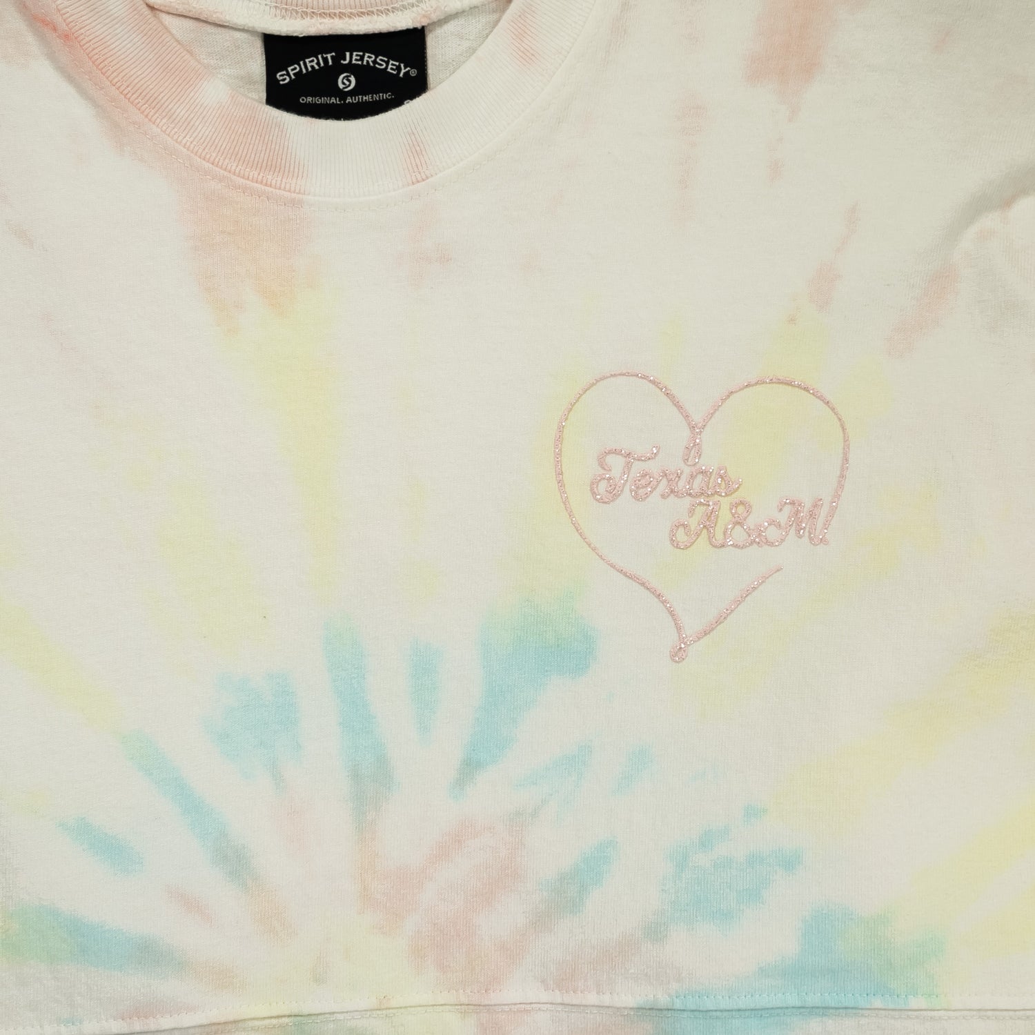 Texas A&M Tie Dye Pastel Rainbow Spirit Jersey
