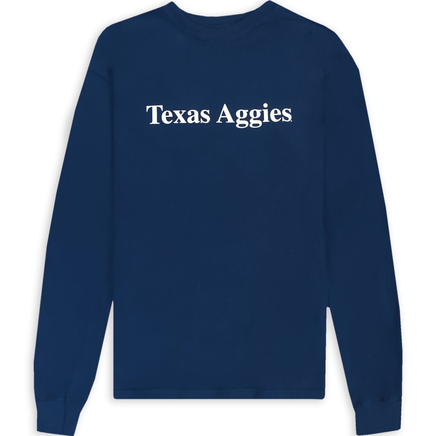 Texas A&M Reveille American Flag Long Sleeve T-Shirt