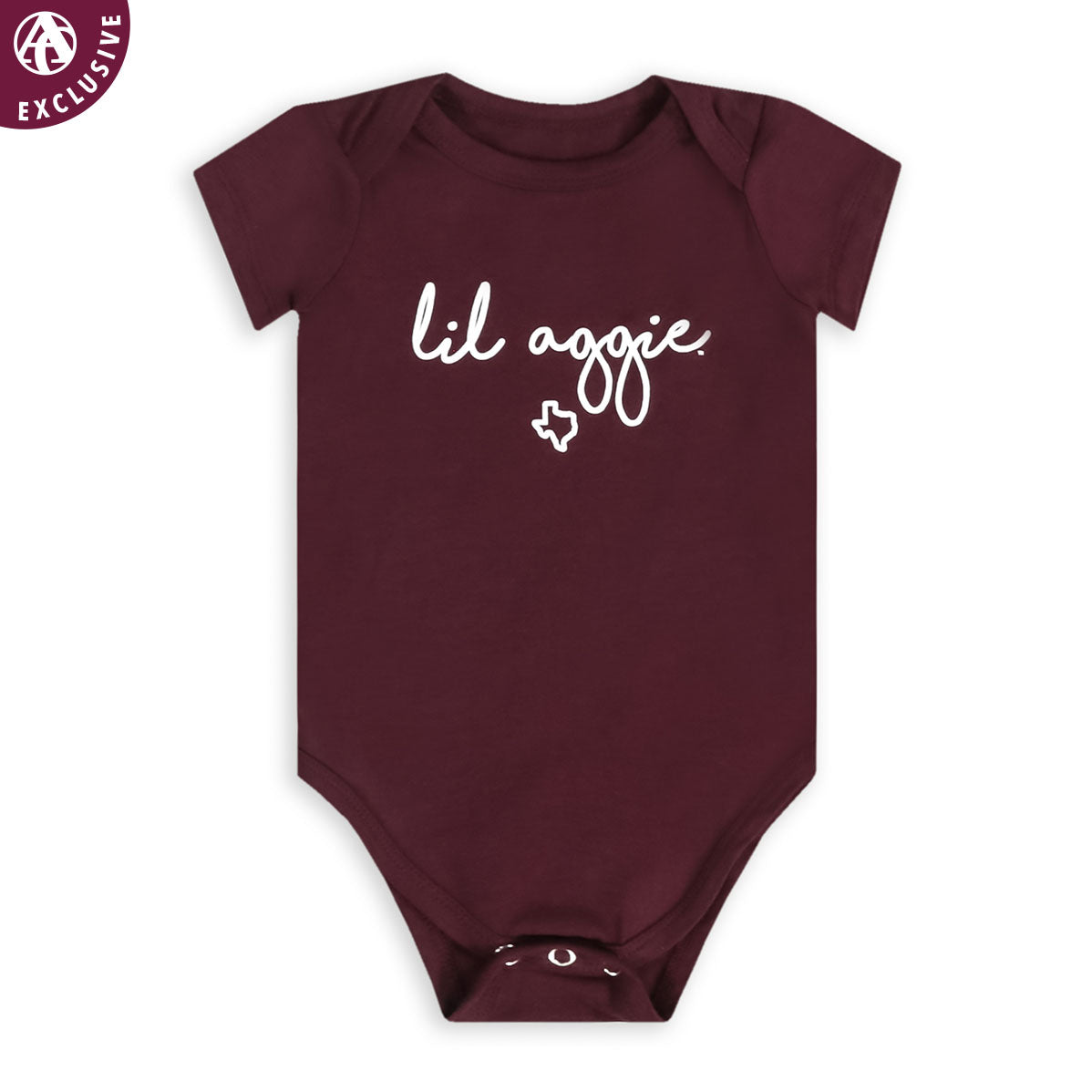 Texas A&M Lil' Aggie Maroon Onesie