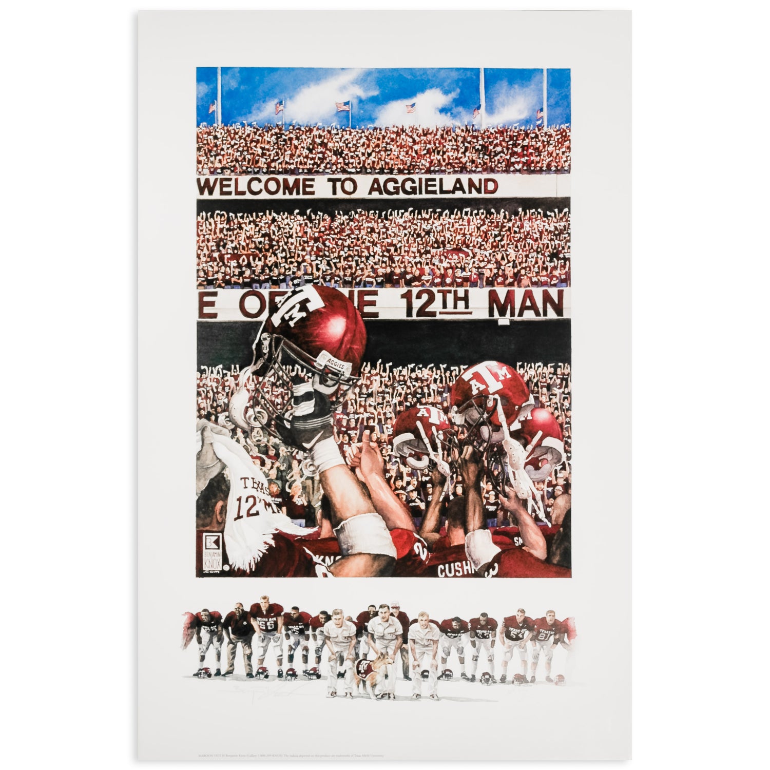 Texas A&M Benjamin Knox Maroon Out Limited Edition Print