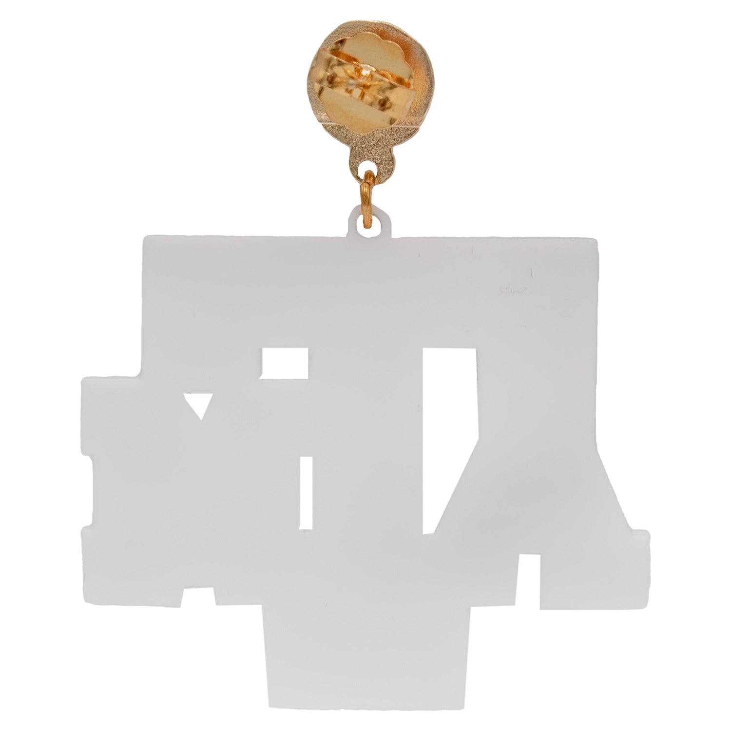 Texas A&M Team Rln Maroon & White Layered Atm Logo Earrings