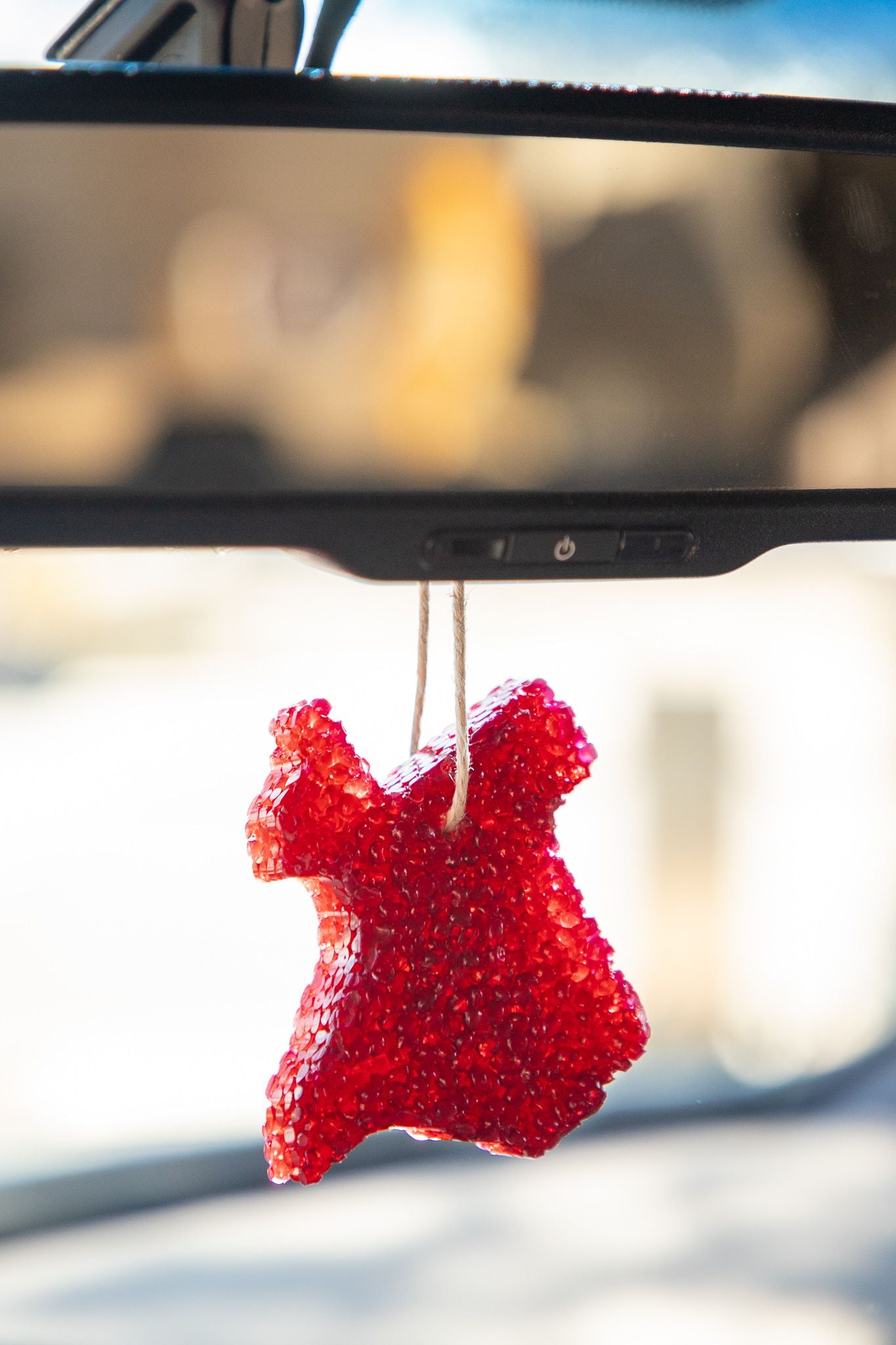 Maroon Texas Volcano Bead Air Freshener