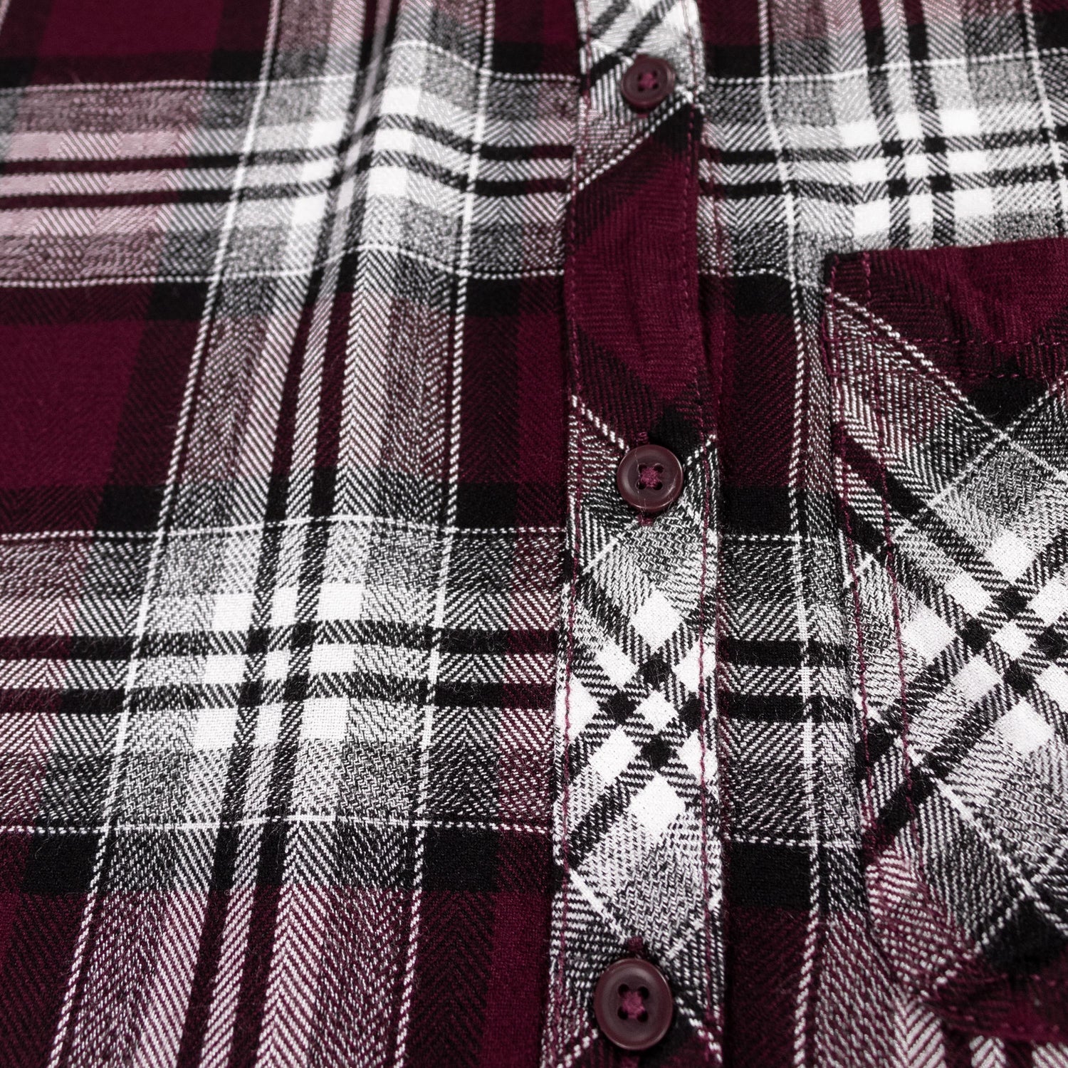 Maroon Charley Texture Plaid Shirt