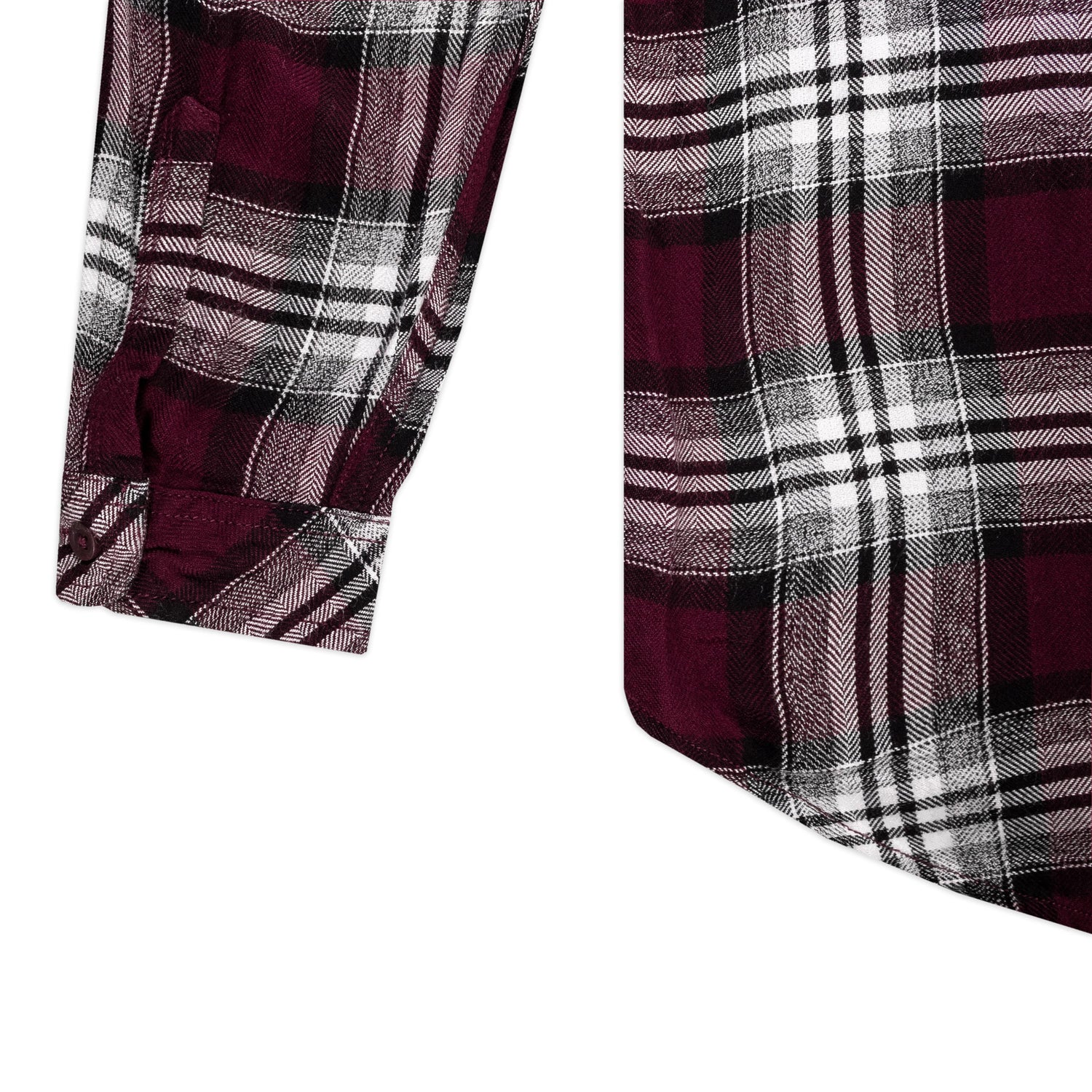 Maroon Charley Texture Plaid Shirt