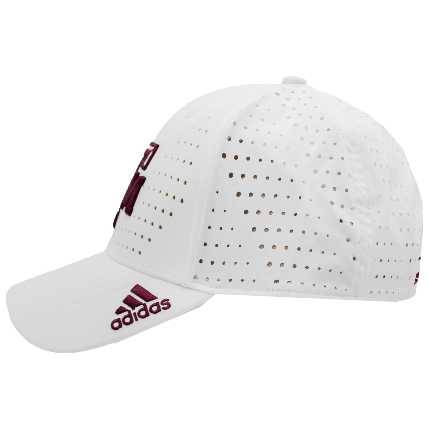 Texas A&M Adidas Structured Adjustable Laser Perf Cap