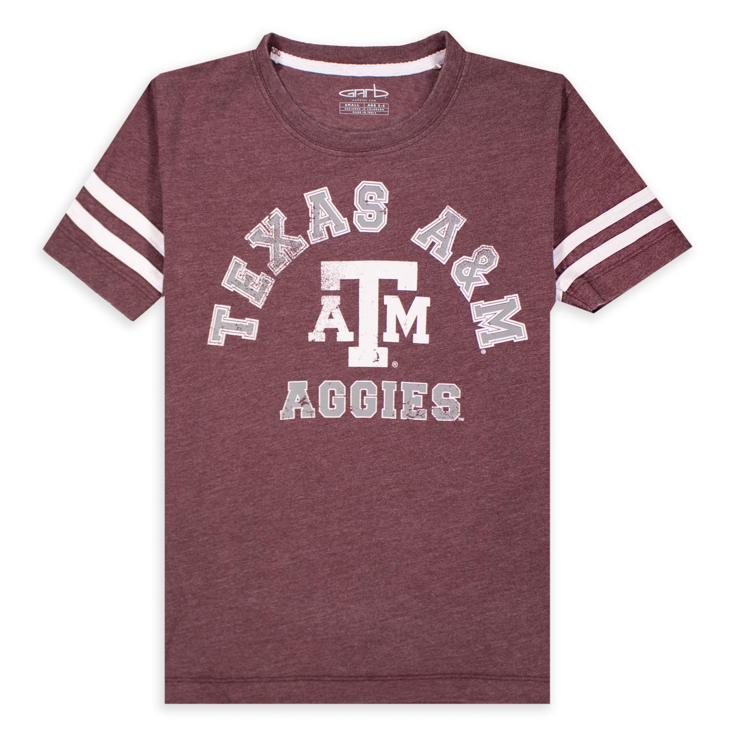 Texas A&M Garb Maroon Cal Youth Burnout Tee