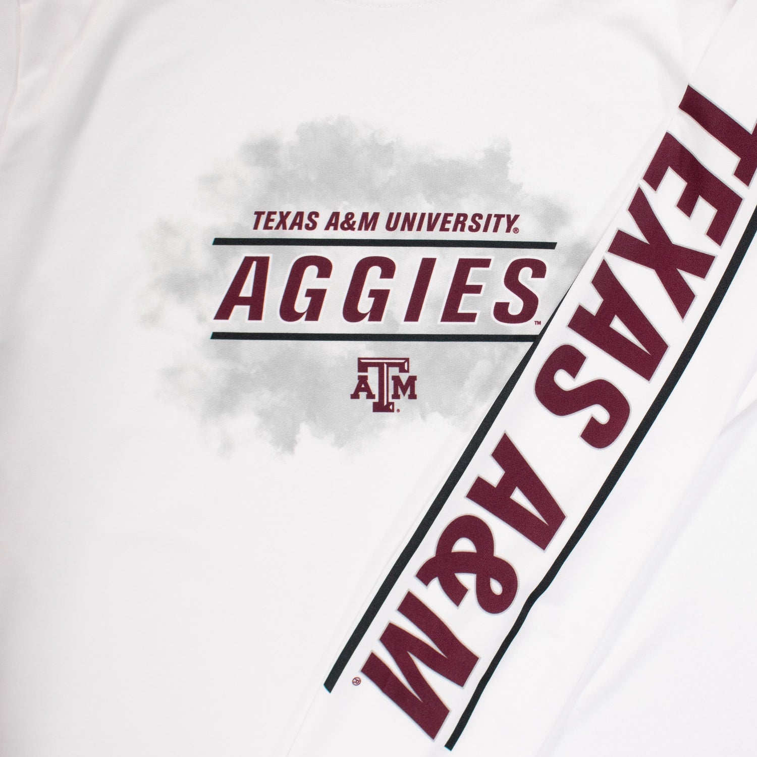 Texas A&M Aggies White Garb Jessie Youth L/S Tee