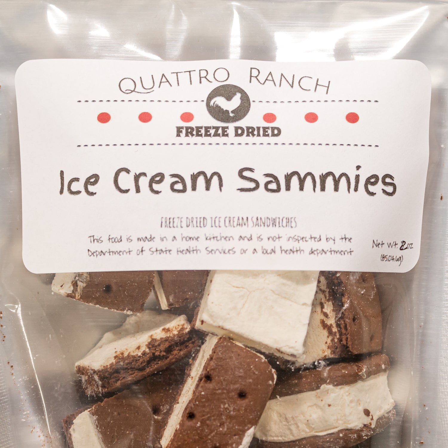 Quattro Ranch Freeze Dried Ice Cream Sandwich