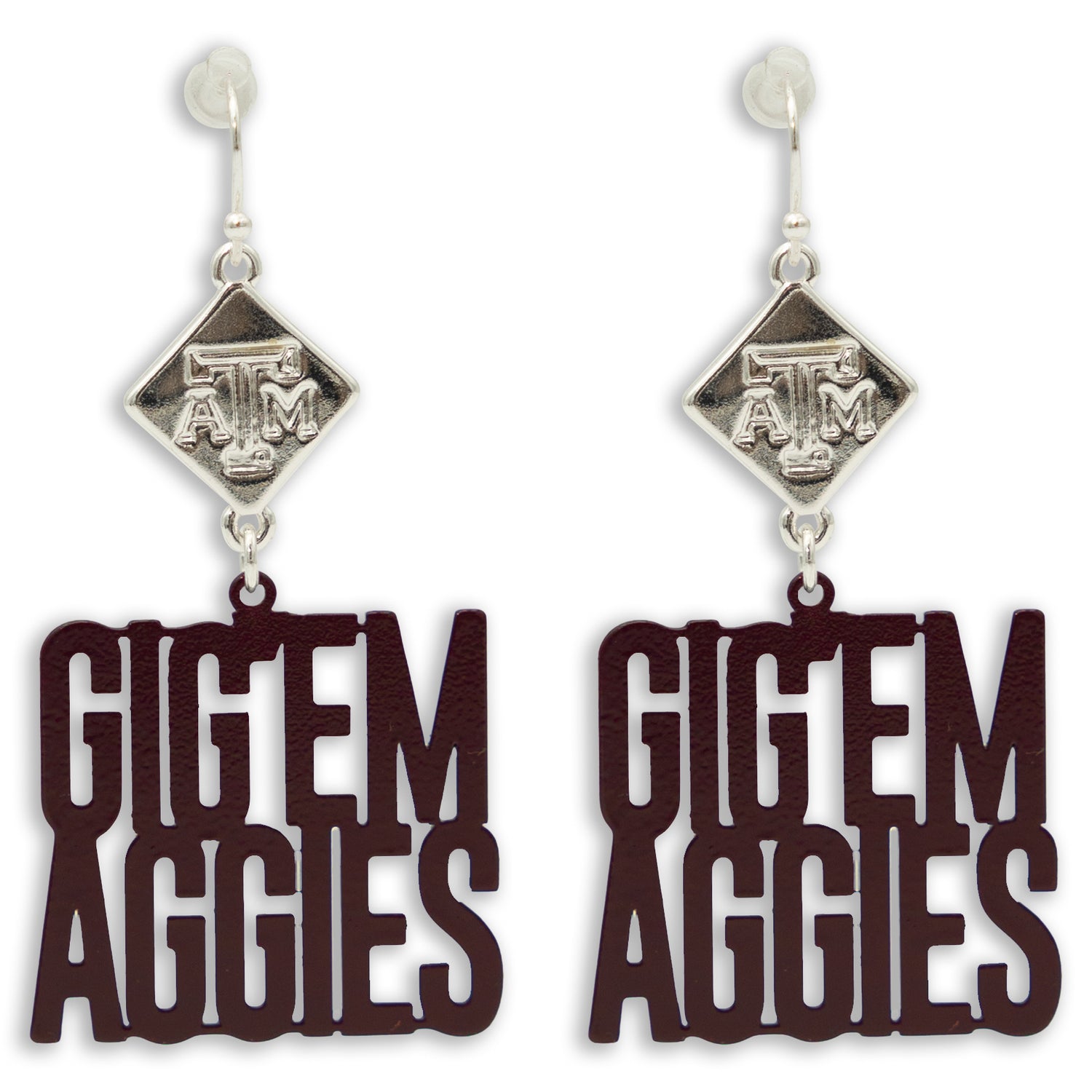 Texas A&M Gig 'Em Aggies Earrings
