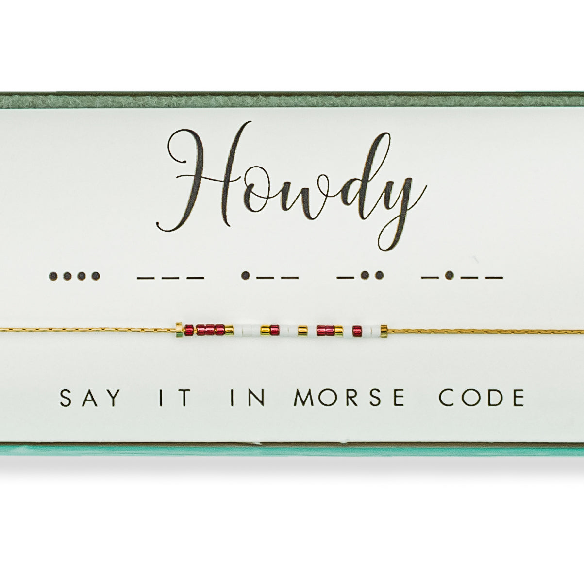 Howdy Morse Code Necklace