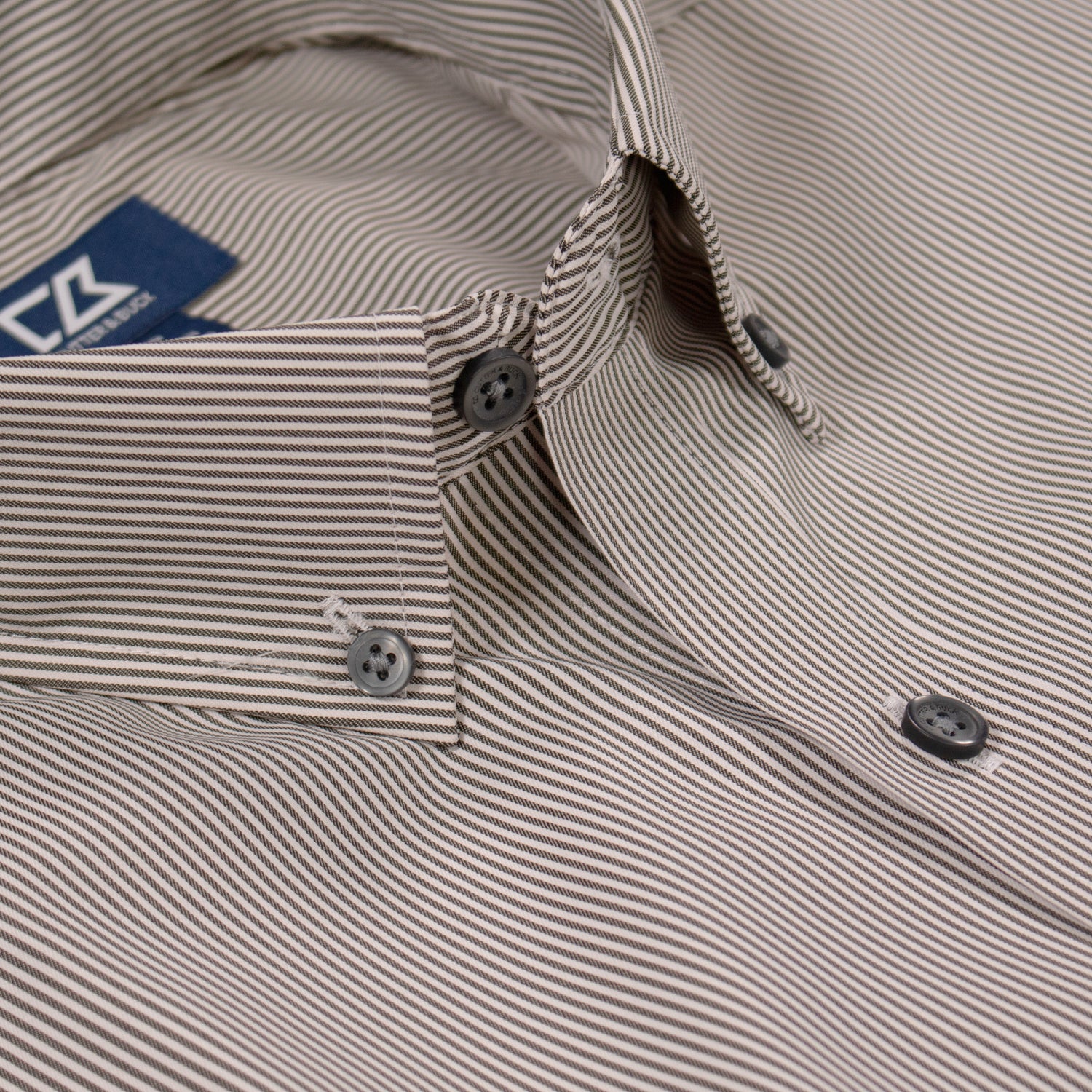 Texas A&M Cutter & Buck Versatech Pinstipe Buttondown