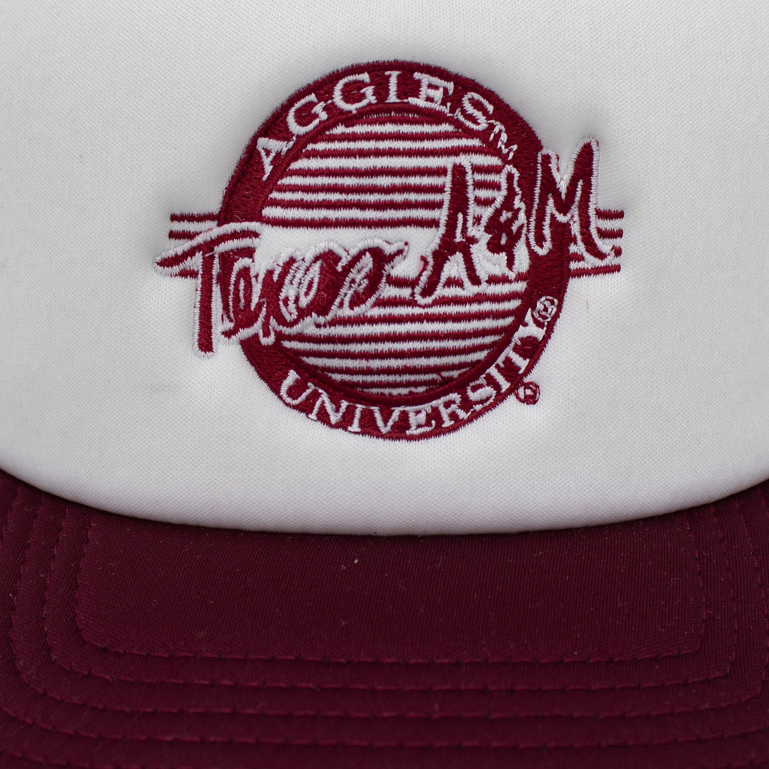 Texas A&M Circle Vintage Foam Circle Trucker Hat