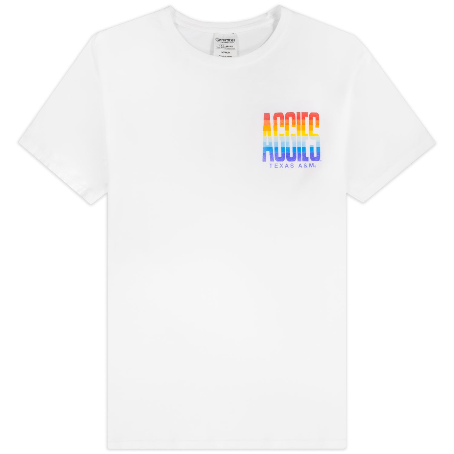 Texas A&M Aggies Bold Rainbow T-Shirt