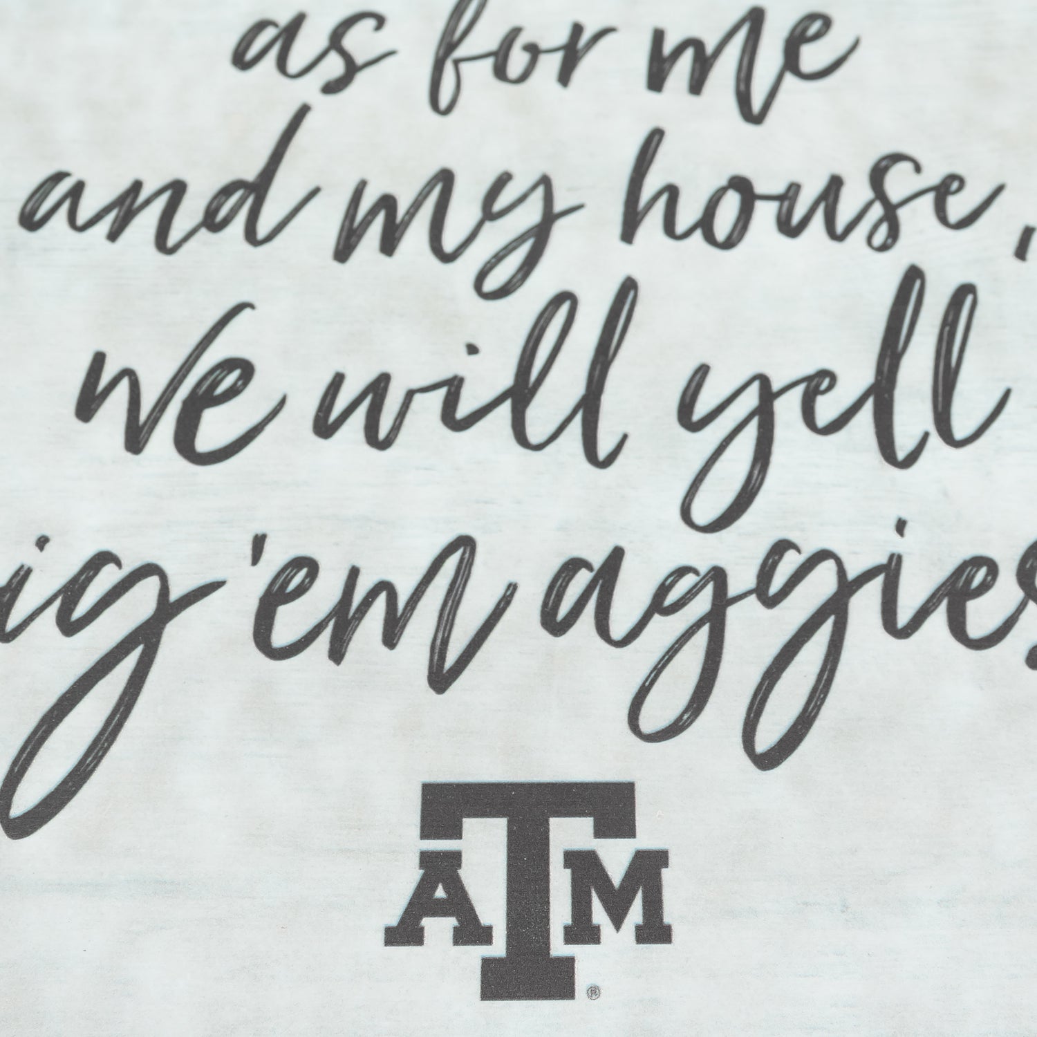 Texas A&M My House Yell Gig 'Em Aggies Decor