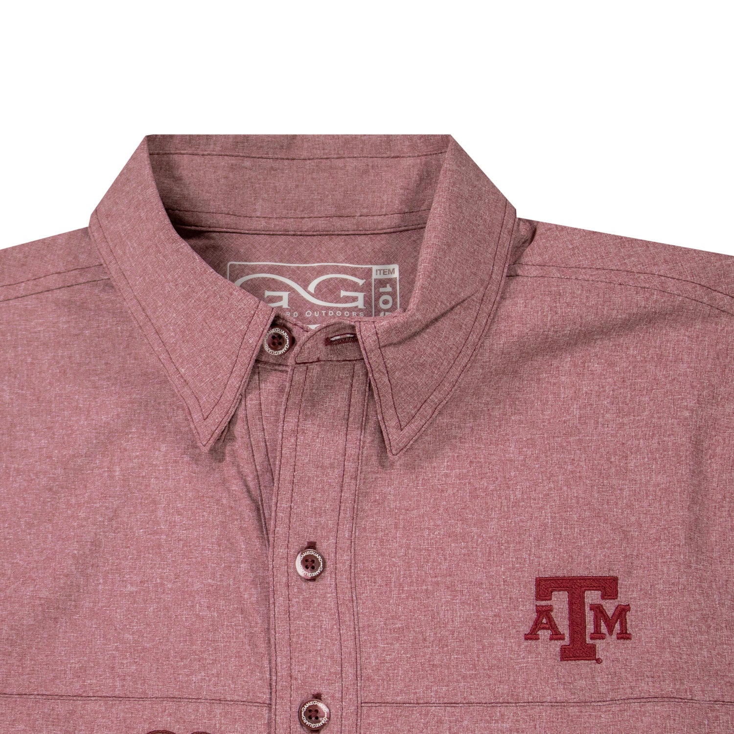 Texas A&M Maroon GameGuard MicroTek Button Down Shirt
