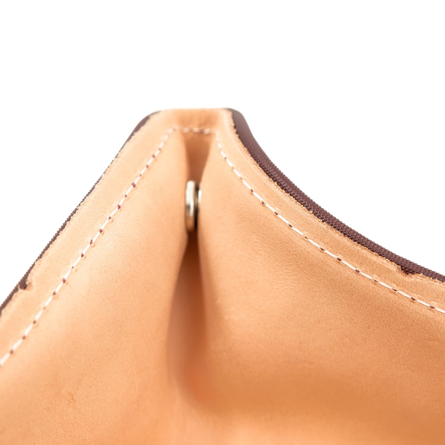 Jon Hart Maroon Leather Catch-All
