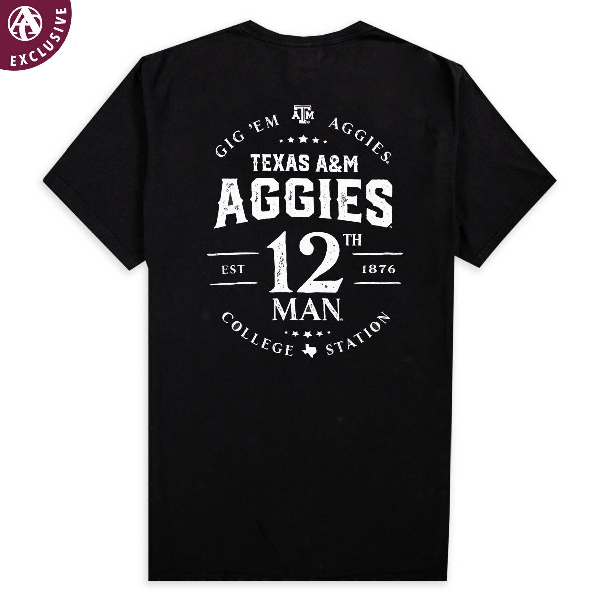 Texas A&M Aggies 12th Man Comfort Wash T-Shirt