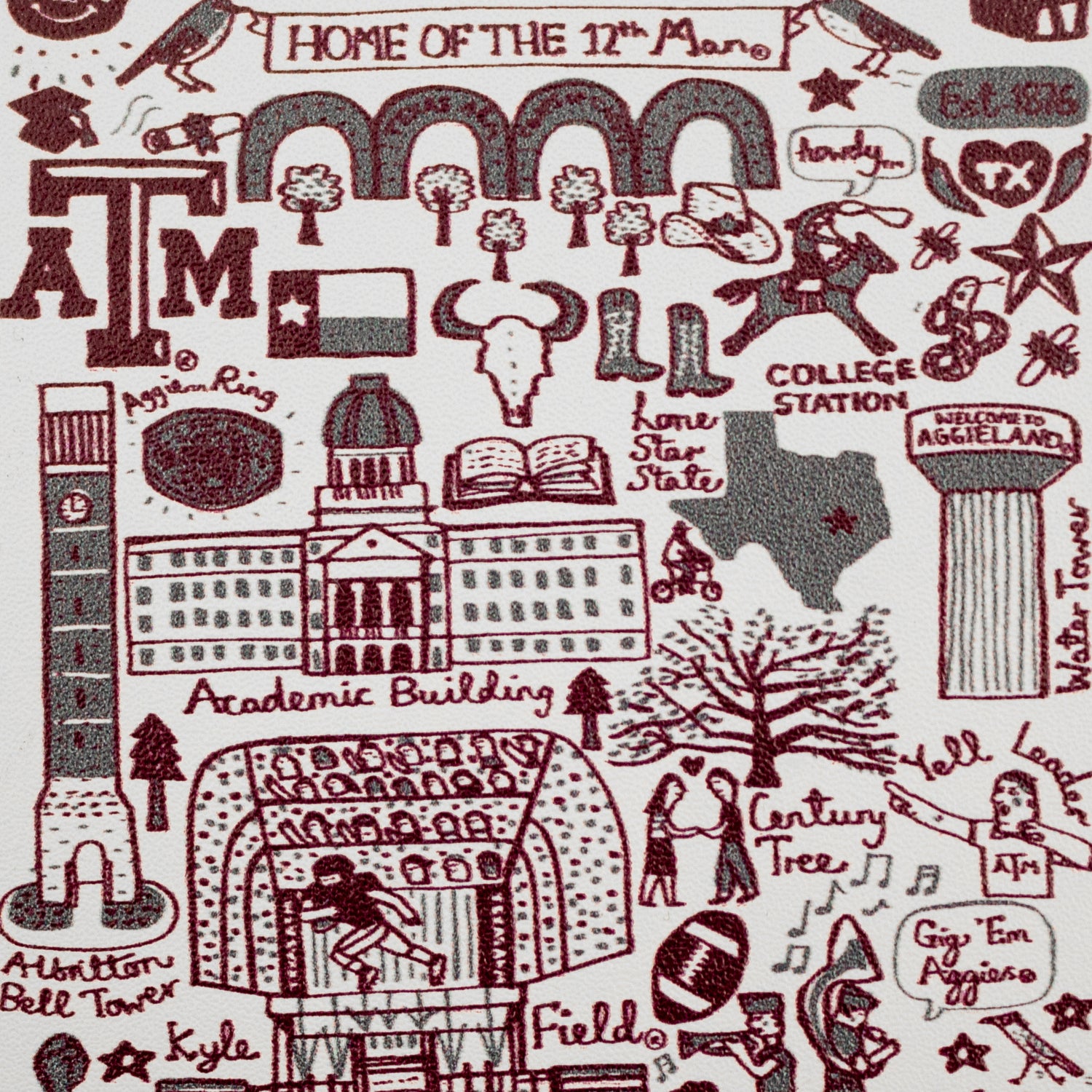 Texas A&M Julia Gash Jumbo Magnet